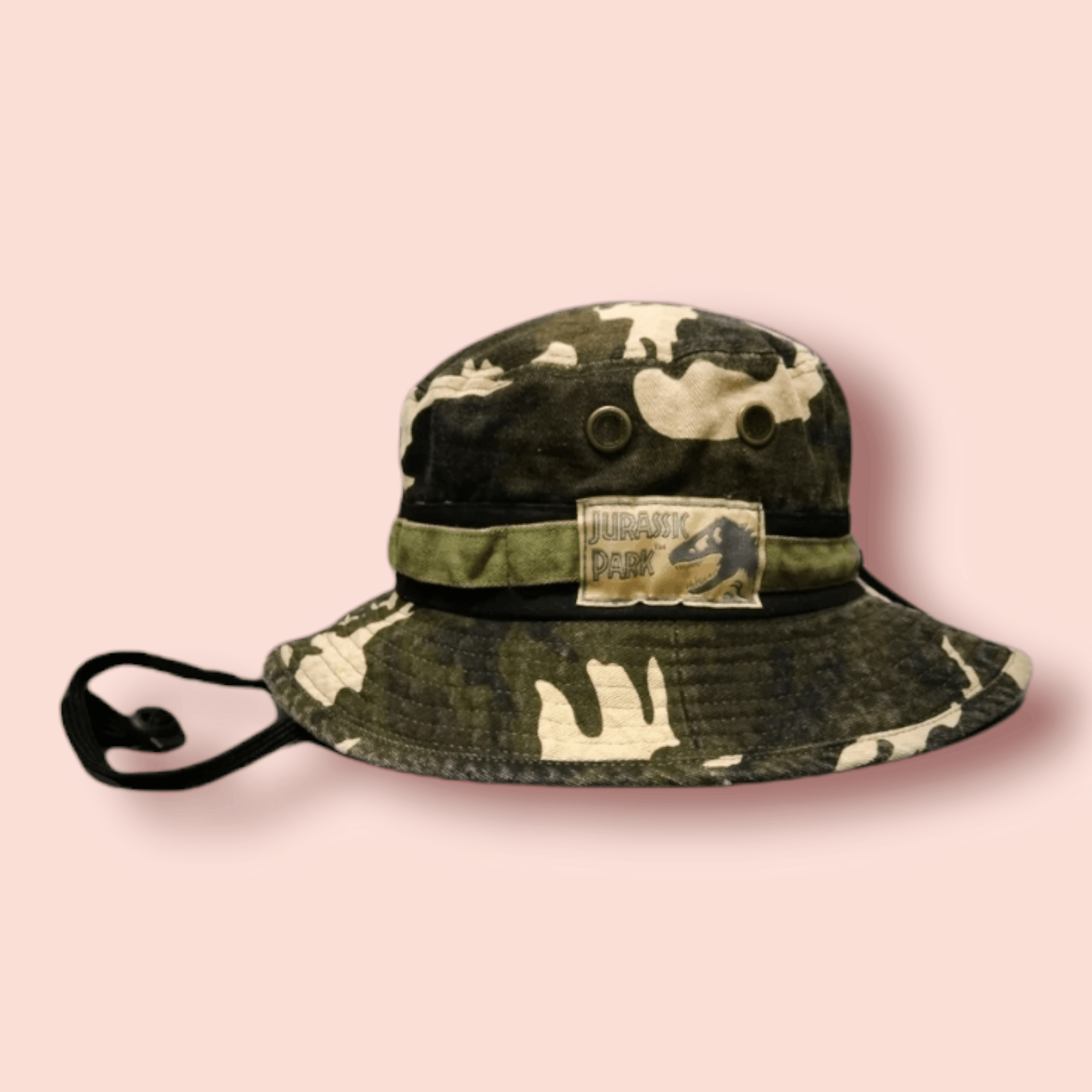 Universal Studios VINTAGE JURASSIC PARK CAMO BUCKET HAT Size ONE SIZE - 6 Thumbnail