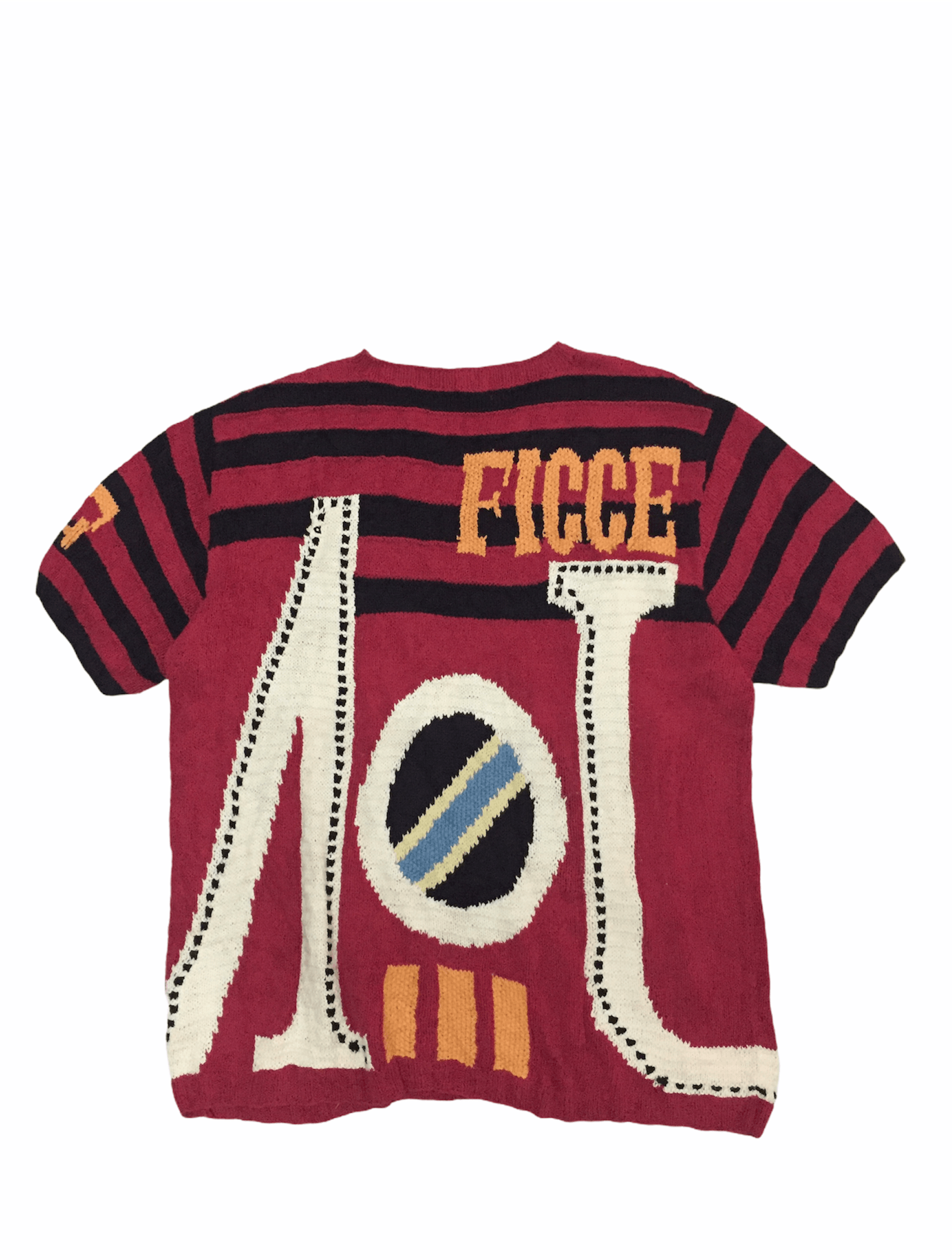 Yoshiyuki Konishi 80's FICCE Yoshiyuki Konishi intarsia Jacquard Paris knit Size US L / EU 52-54 / 3 - 1 Thumbnail