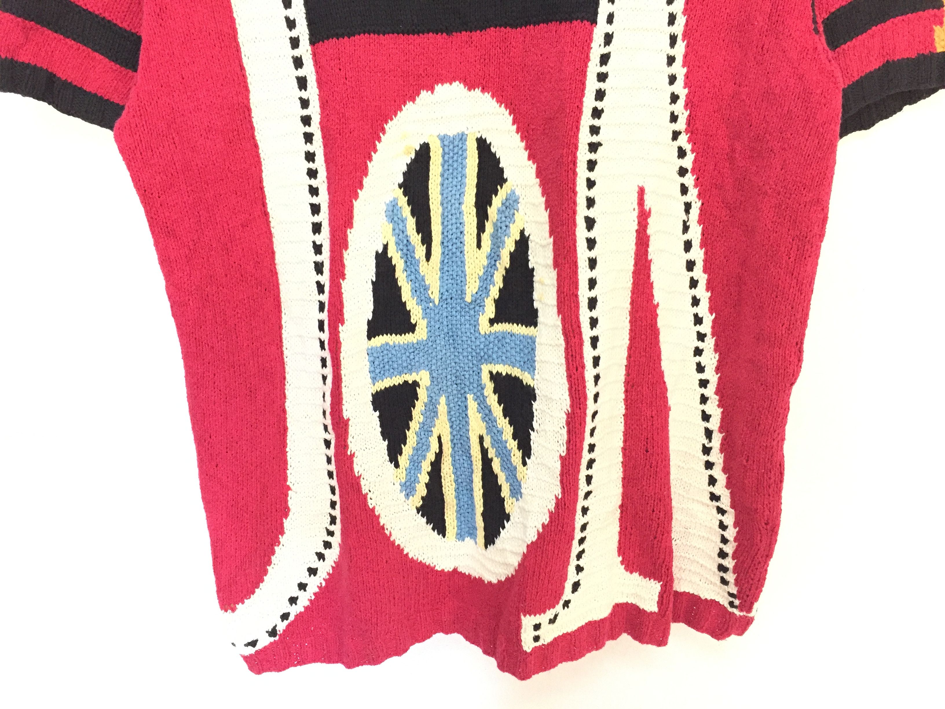Yoshiyuki Konishi 80's FICCE Yoshiyuki Konishi intarsia Jacquard Paris knit Size US L / EU 52-54 / 3 - 7 Thumbnail