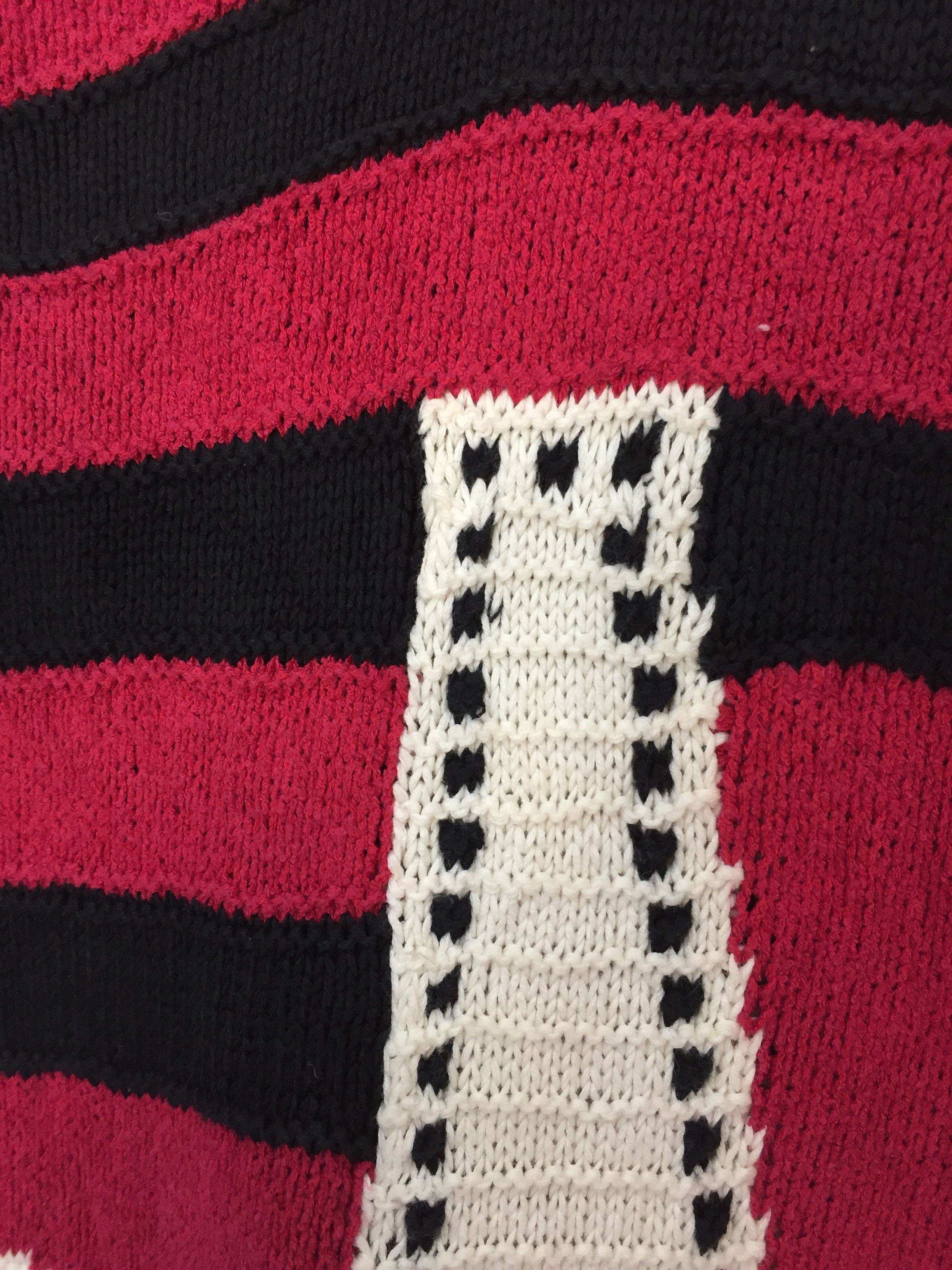 Yoshiyuki Konishi 80's FICCE Yoshiyuki Konishi intarsia Jacquard Paris knit Size US L / EU 52-54 / 3 - 8 Thumbnail