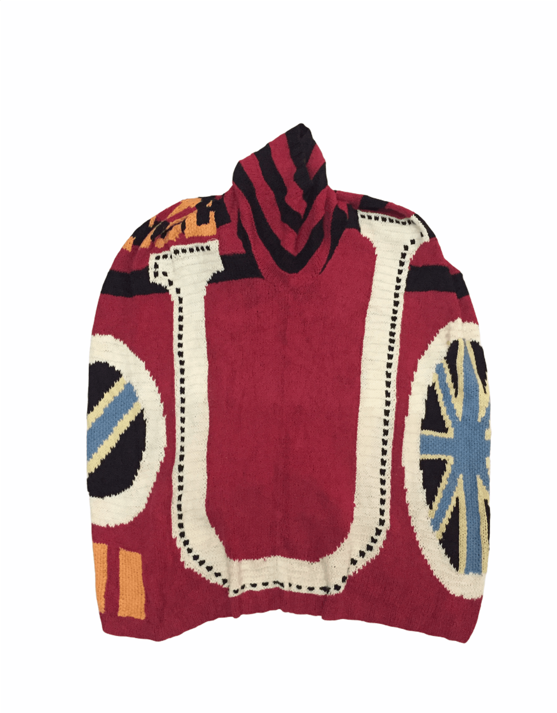 Yoshiyuki Konishi 80's FICCE Yoshiyuki Konishi intarsia Jacquard Paris knit Size US L / EU 52-54 / 3 - 3 Thumbnail
