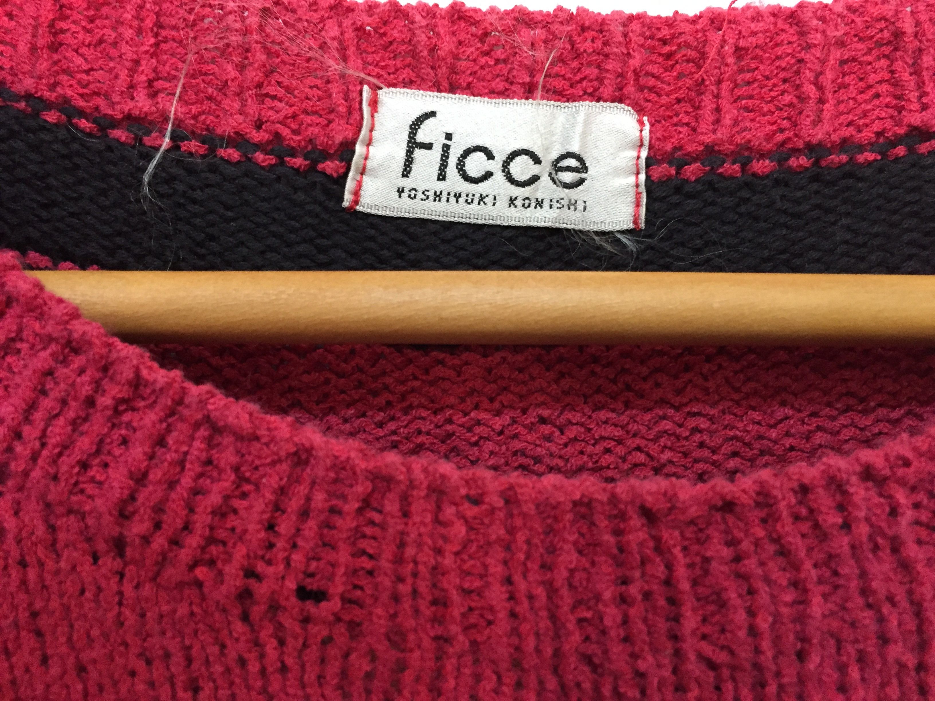 Yoshiyuki Konishi 80's FICCE Yoshiyuki Konishi intarsia Jacquard Paris knit Size US L / EU 52-54 / 3 - 15 Thumbnail