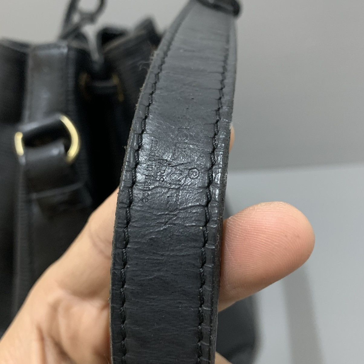 Louis Vuitton Louis Vuitton Epi Black Leather Petit Noe Bag Size ONE SIZE - 10 Thumbnail