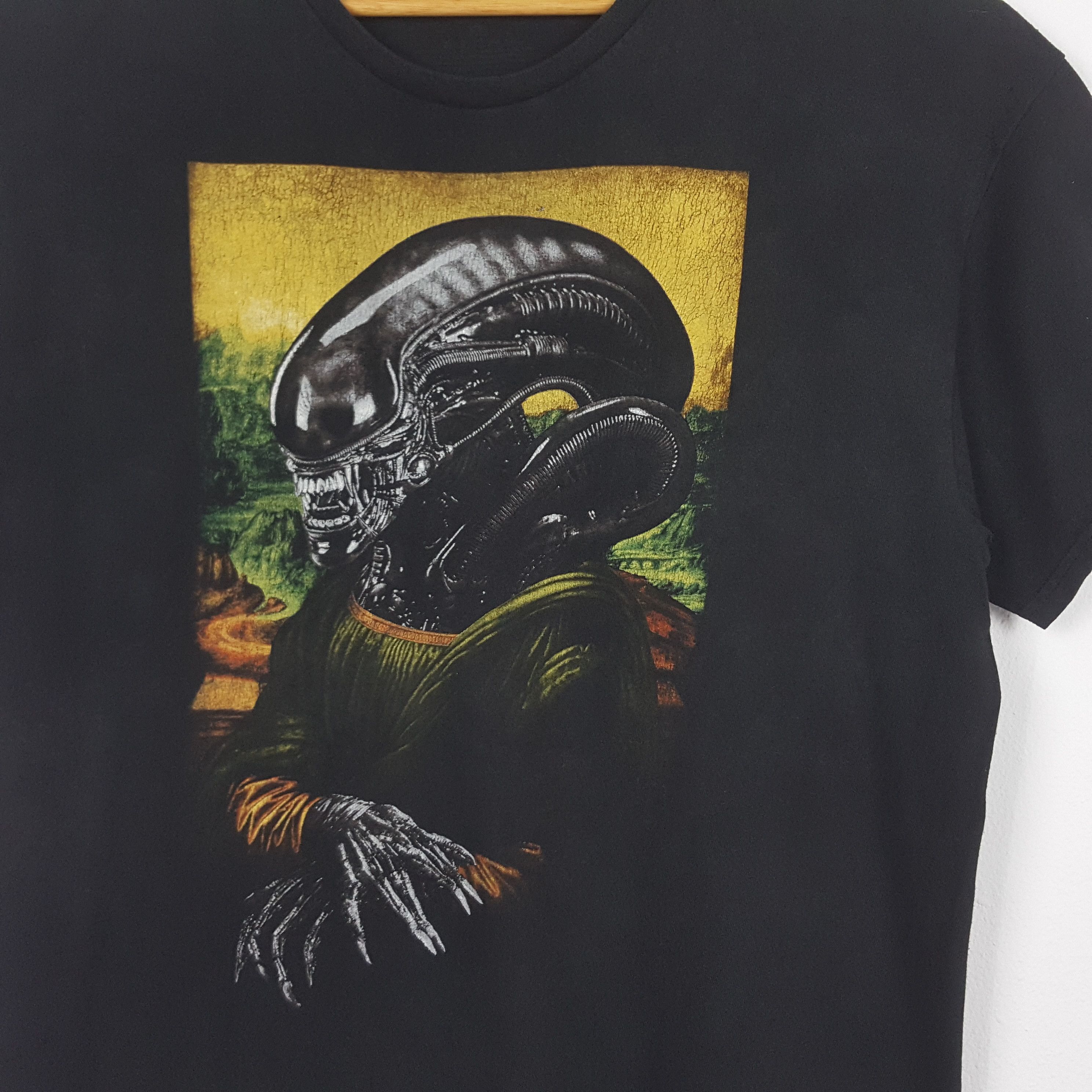 Arts & Science × Vintage Vintage ALIEN Mona Lisa Parody Movie Science Fiction tshirt Size US XL / EU 56 / 4 - 3 Thumbnail