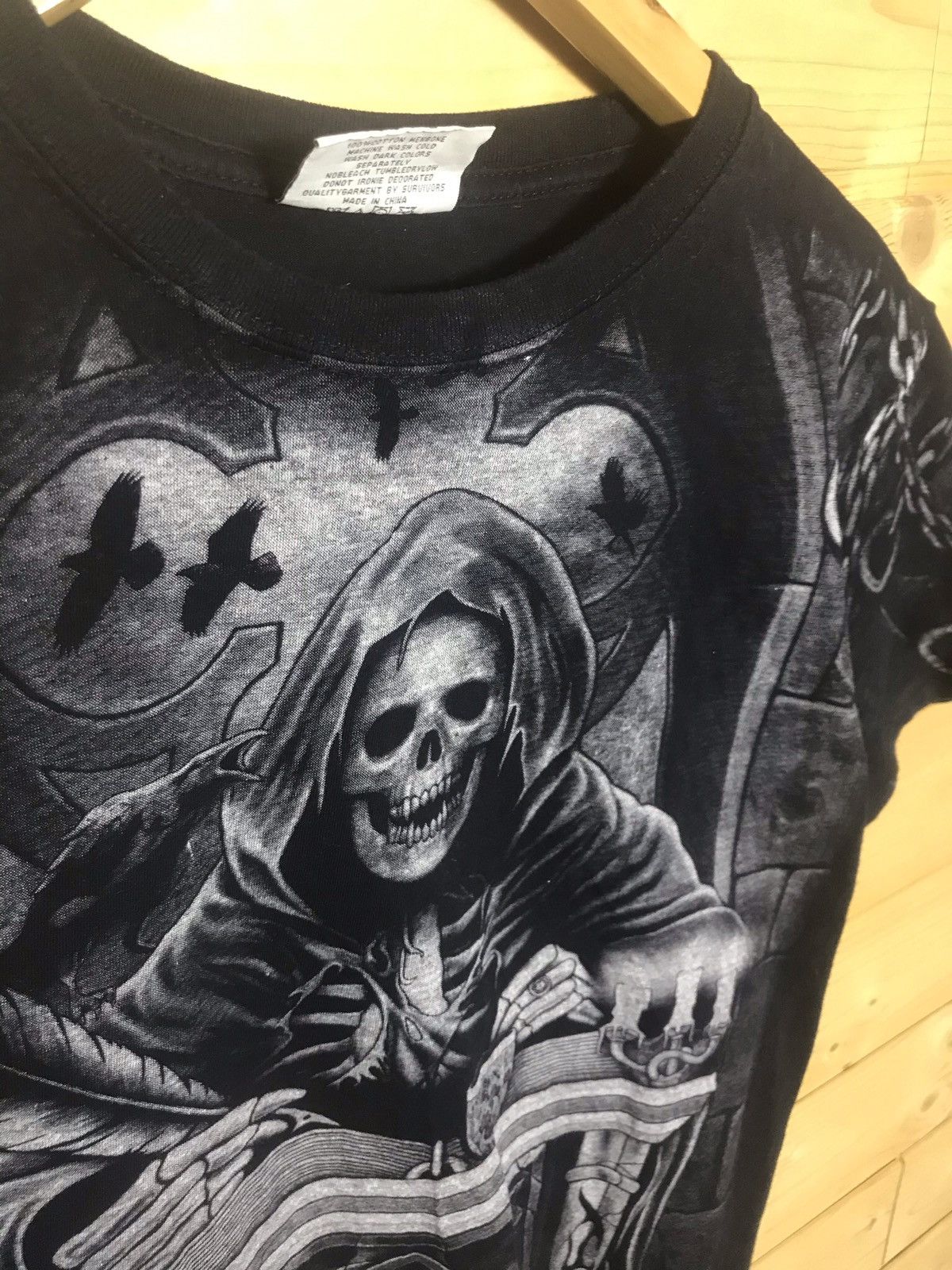 Vintage Vintage skeleton t-shirt Size US S / EU 44-46 / 1 - 4 Thumbnail