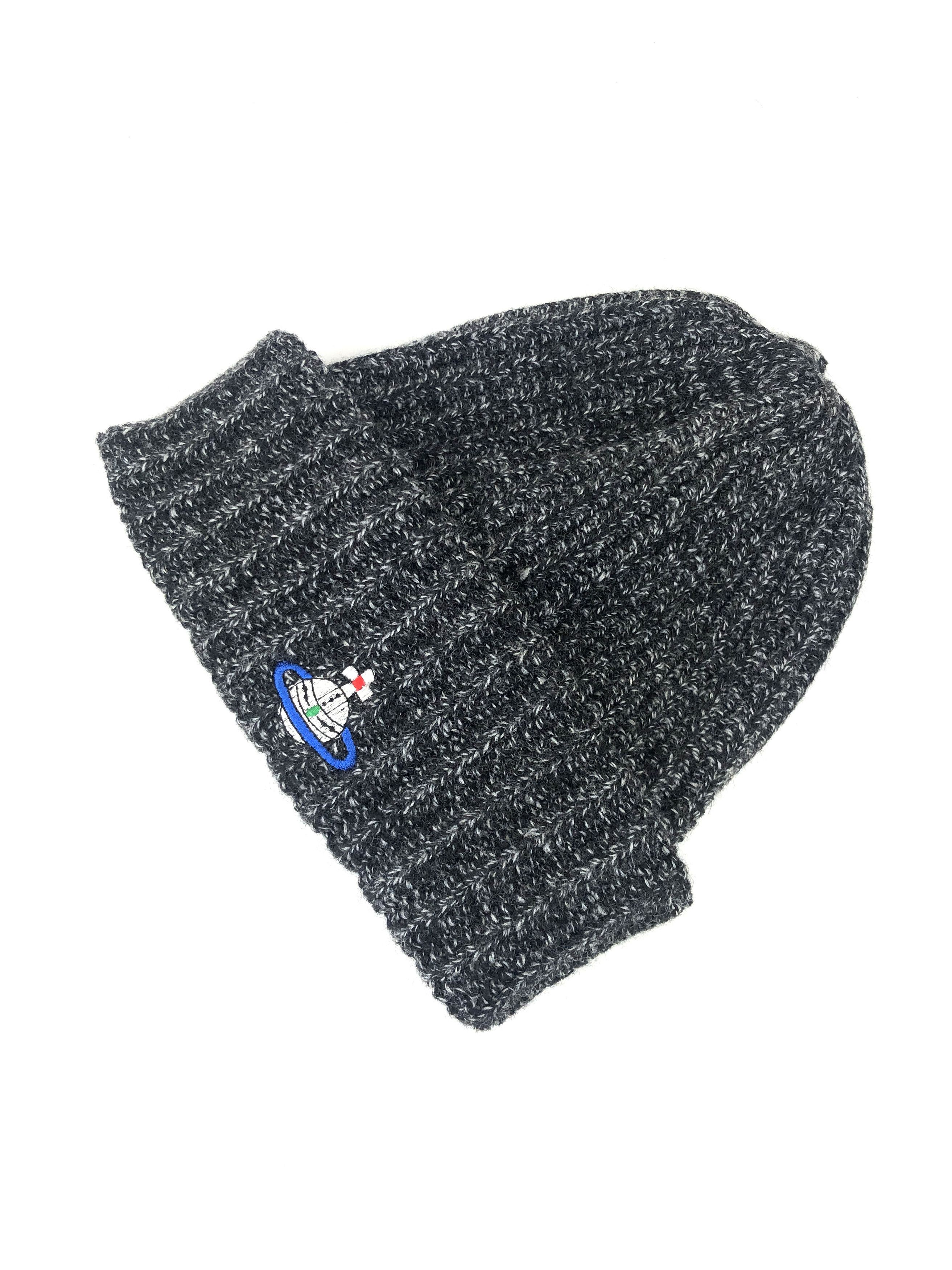 Vivienne Westwood Ribbed Knit Orb Embroidered Logo Beanie Winter Toque Size ONE SIZE - 2 Thumbnail