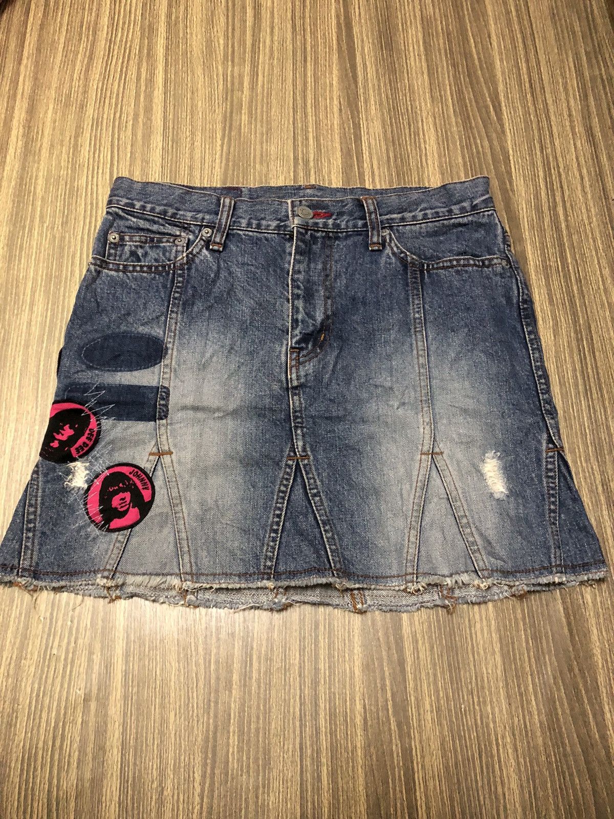 Hysteric Glamour Hysteric Heavy Kinky Ramones Patches Distressed Skirt Size 30" / US 8 / IT 44 - 2 Thumbnail