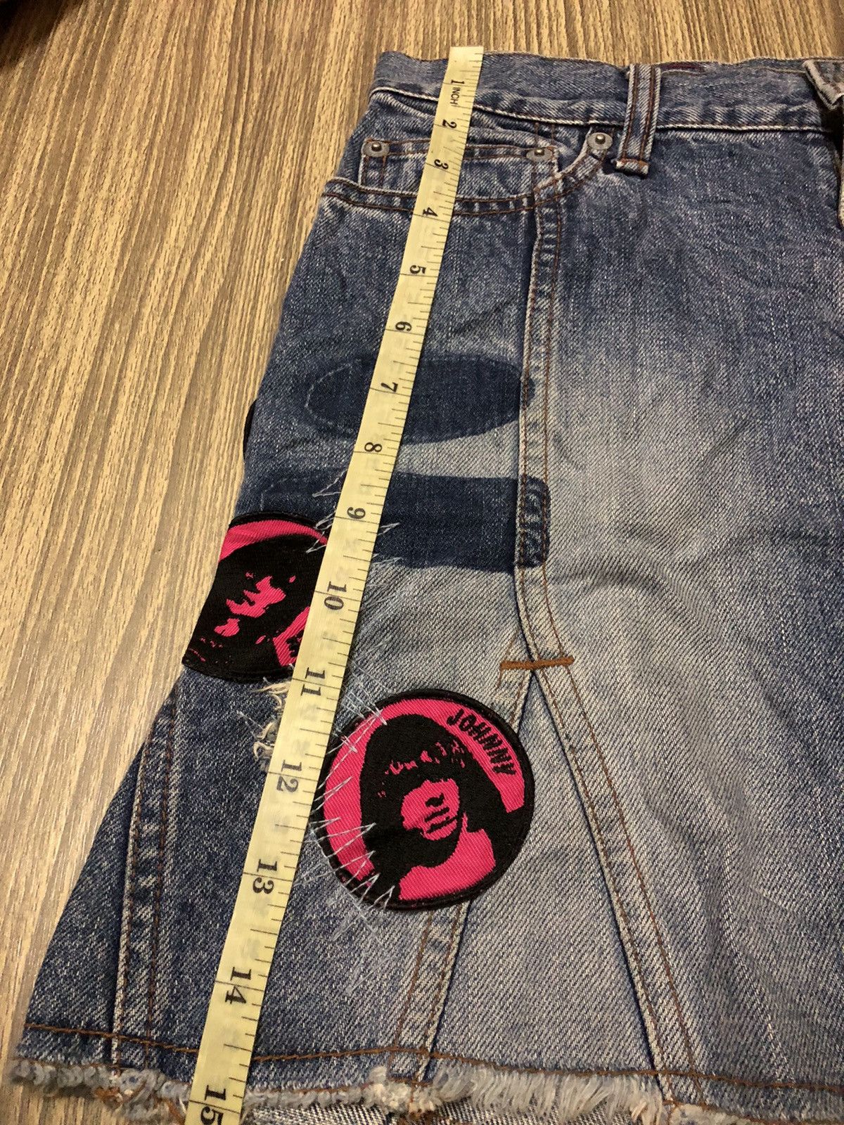Hysteric Glamour Hysteric Heavy Kinky Ramones Patches Distressed Skirt Size 30" / US 8 / IT 44 - 15 Thumbnail