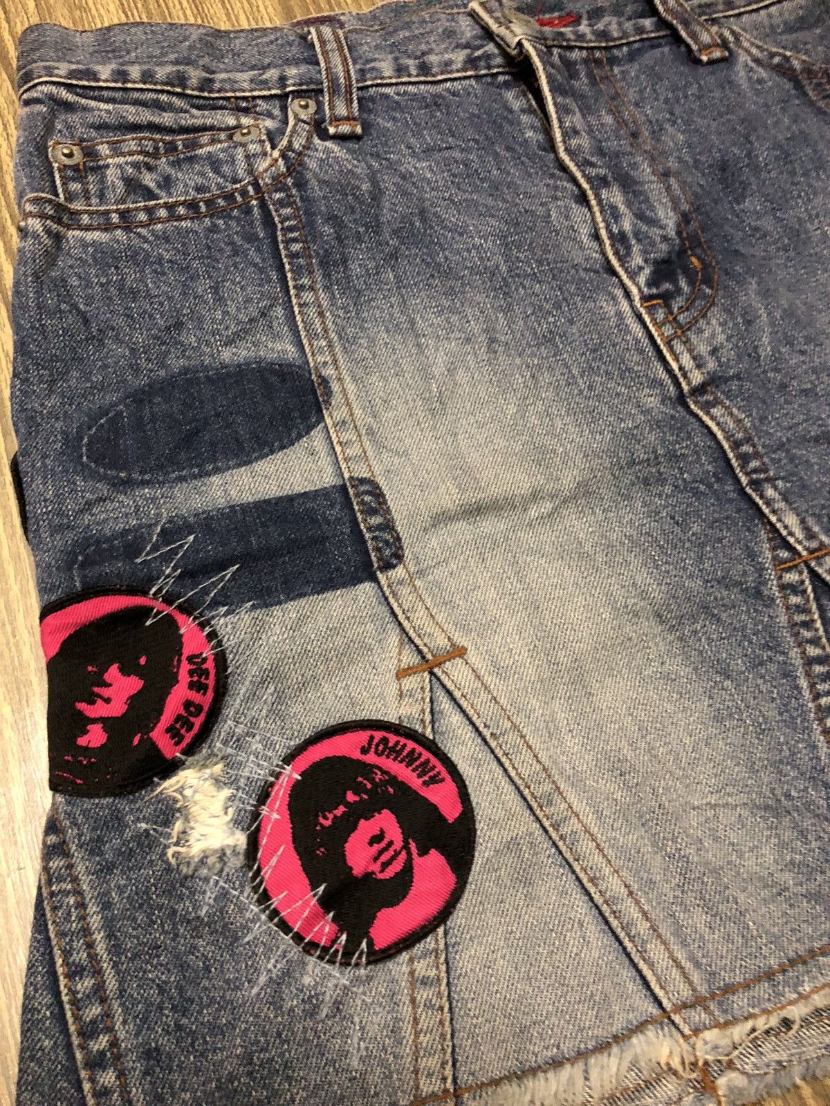 Hysteric Glamour Hysteric Heavy Kinky Ramones Patches Distressed Skirt Size 30" / US 8 / IT 44 - 4 Thumbnail