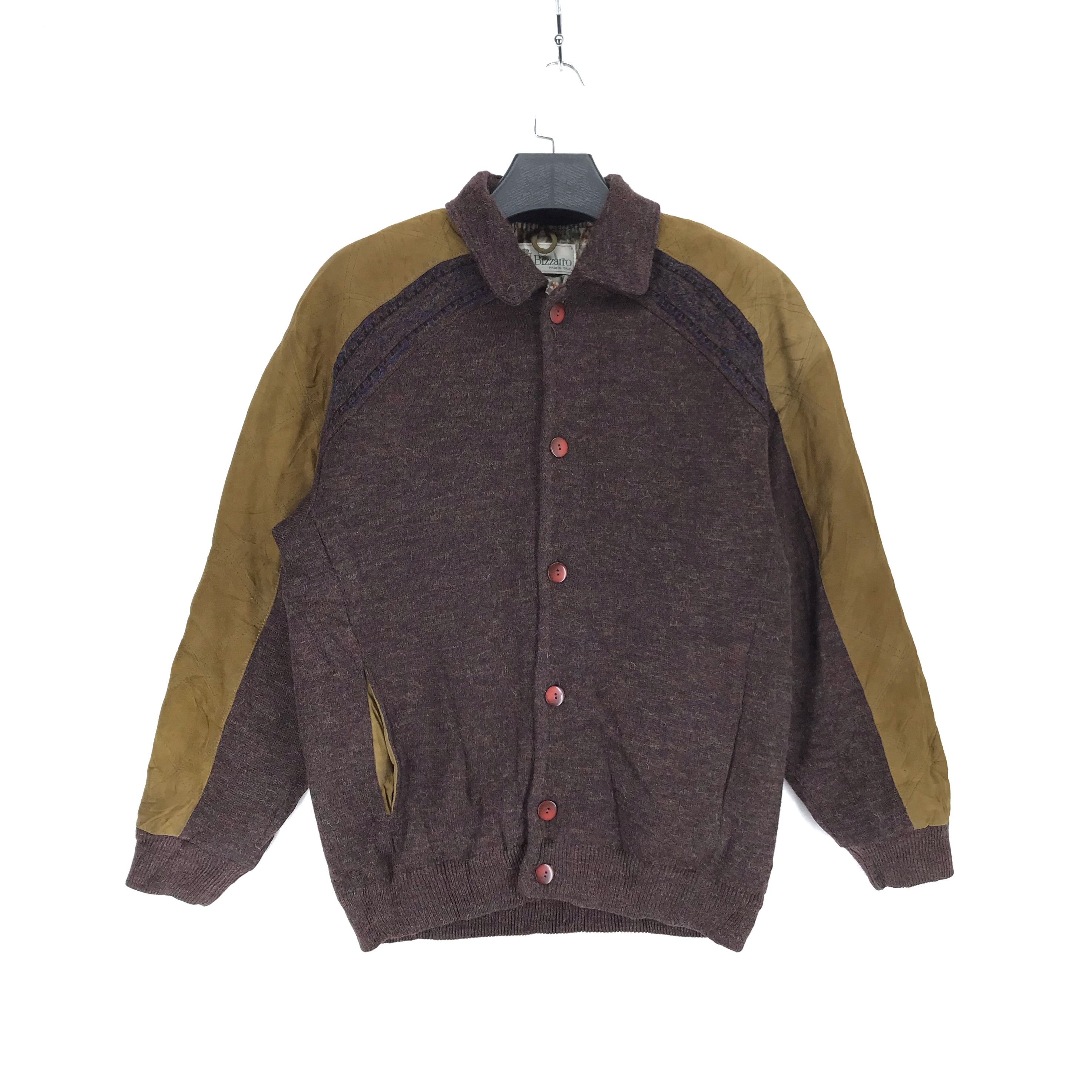 Vintage Bizzarro Embroidery Big Logo Wool Varsity Jacket #2217-87 Size US L / EU 52-54 / 3 - 3 Thumbnail