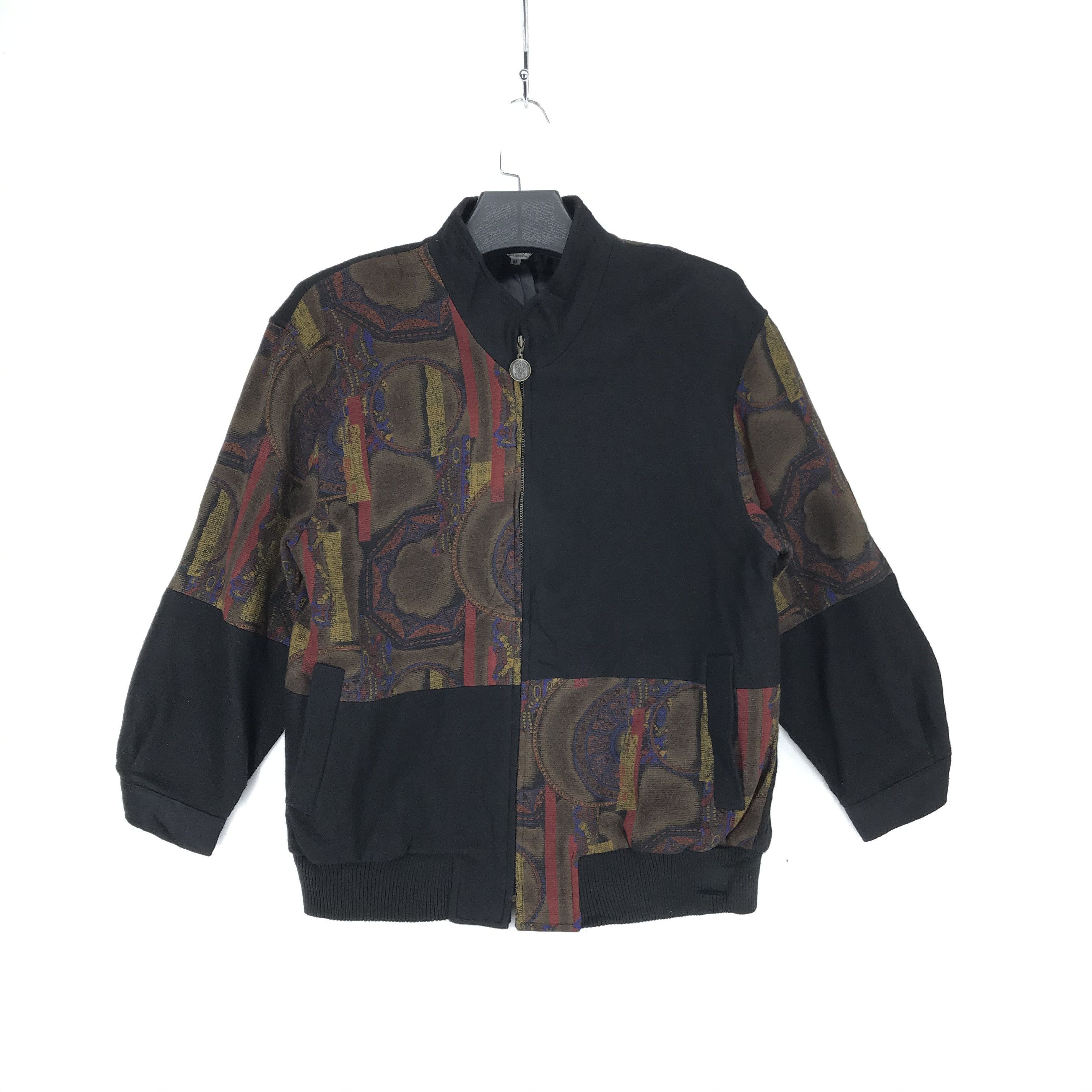 Japanese Brand Nice Design Patchwork Wool Jacket Fashion Style #2215-87 Size M / US 6-8 / IT 42-44 - 1 Thumbnail