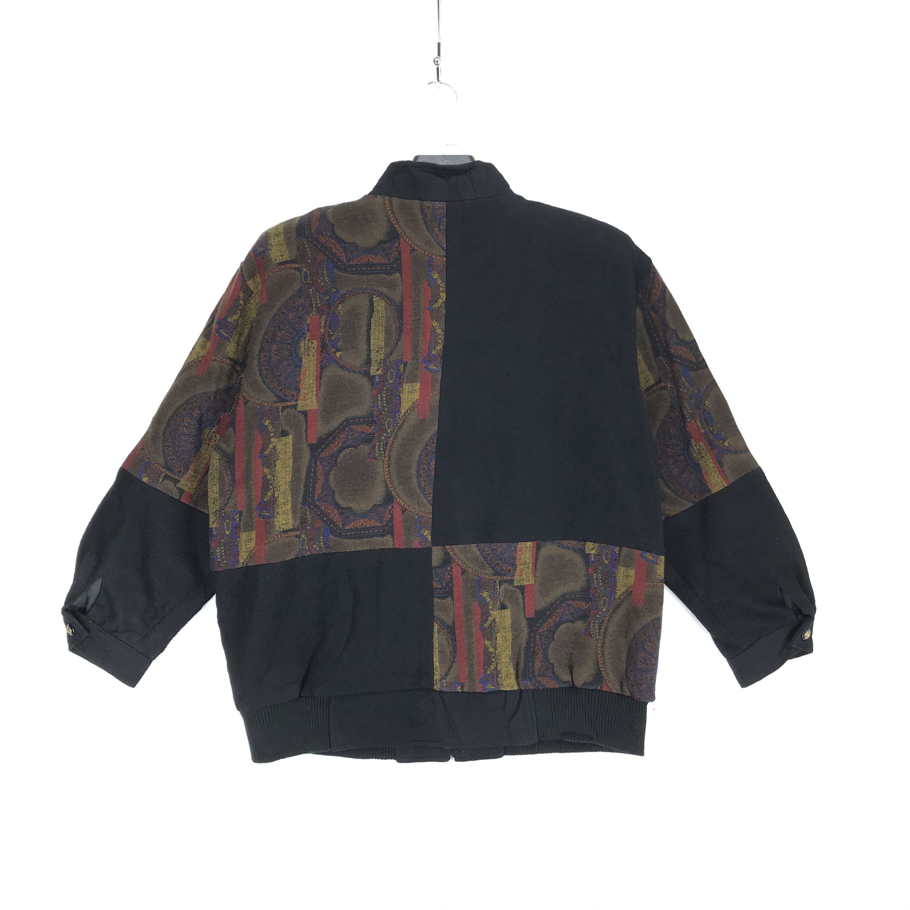 Japanese Brand Nice Design Patchwork Wool Jacket Fashion Style #2215-87 Size M / US 6-8 / IT 42-44 - 7 Thumbnail