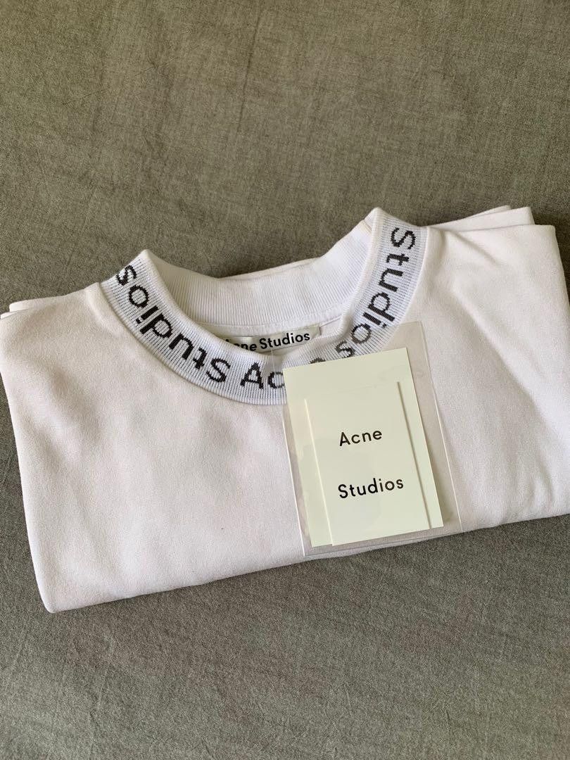 Acne Studios Acne Studios neck logo tee Size US M / EU 48-50 / 2 - 2 Thumbnail