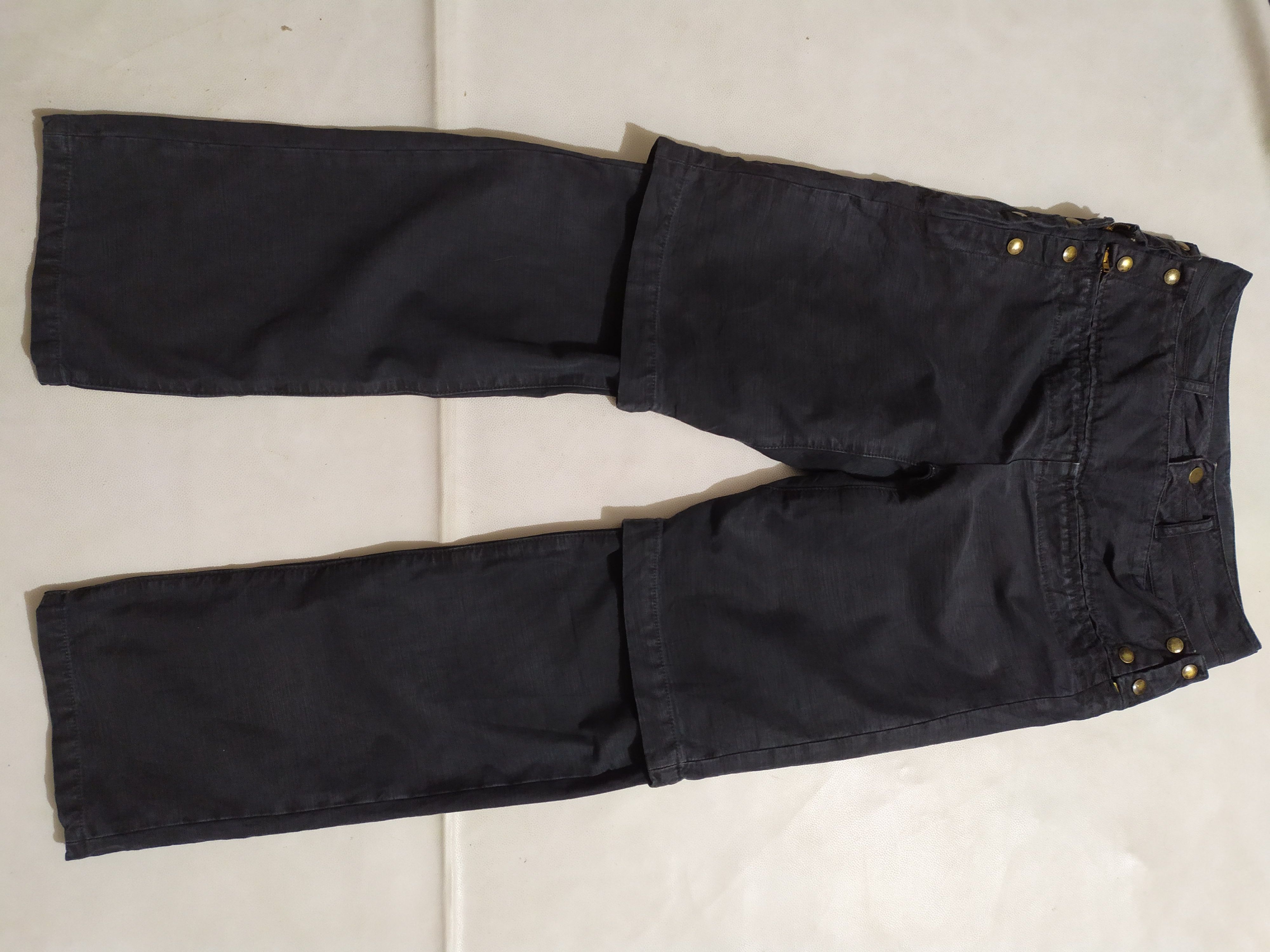 image of Jelly Garcia Japan Heavy Layered Design Pants in Grey, Men's (Size 29)
