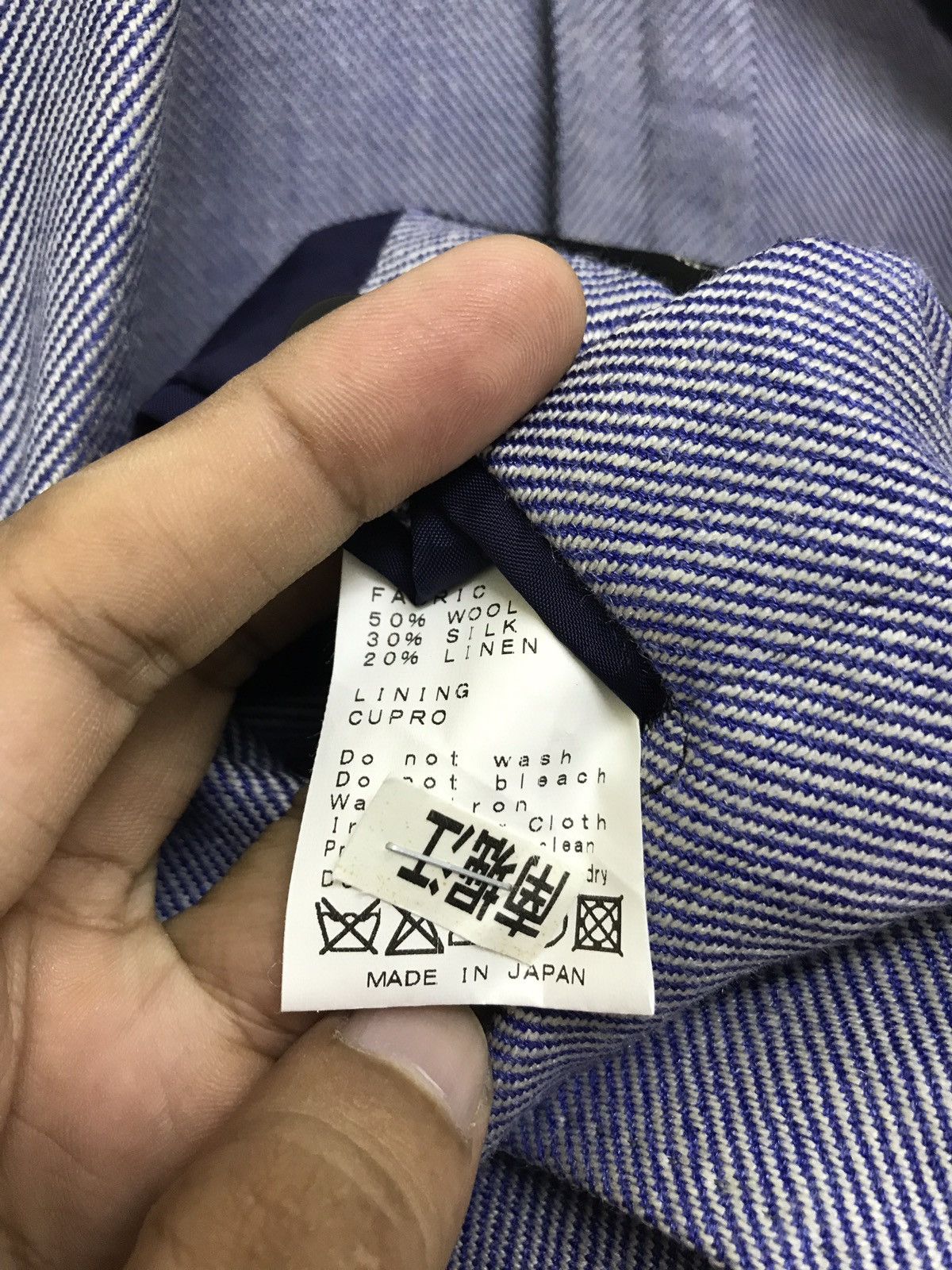 Designer × Ring Jacket Ring Jacket Wool Silk Linen Blended Blazer Slim 6🟩9 Size US S / EU 44-46 / 1 - 8 Thumbnail