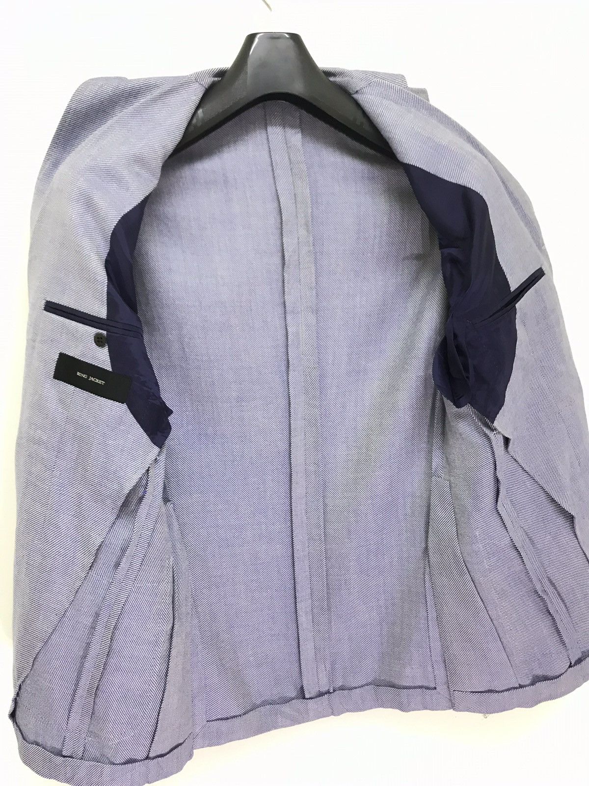 Designer × Ring Jacket Ring Jacket Wool Silk Linen Blended Blazer Slim 6🟩9 Size US S / EU 44-46 / 1 - 6 Thumbnail