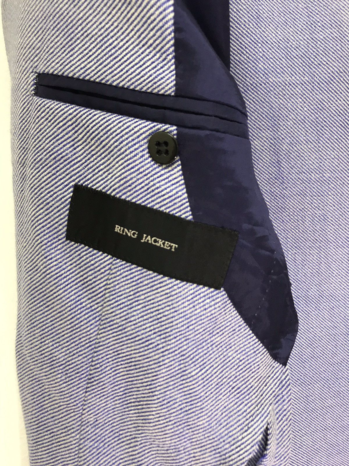 Designer × Ring Jacket Ring Jacket Wool Silk Linen Blended Blazer Slim 6🟩9 Size US S / EU 44-46 / 1 - 7 Thumbnail