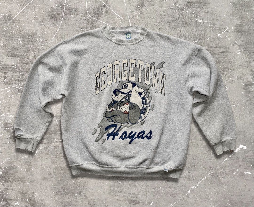 NCAA Vintage Distressed ‘Georgetown Hoyas’ Sweatshirt (XL) Size US XL / EU 56 / 4 - 1 Thumbnail