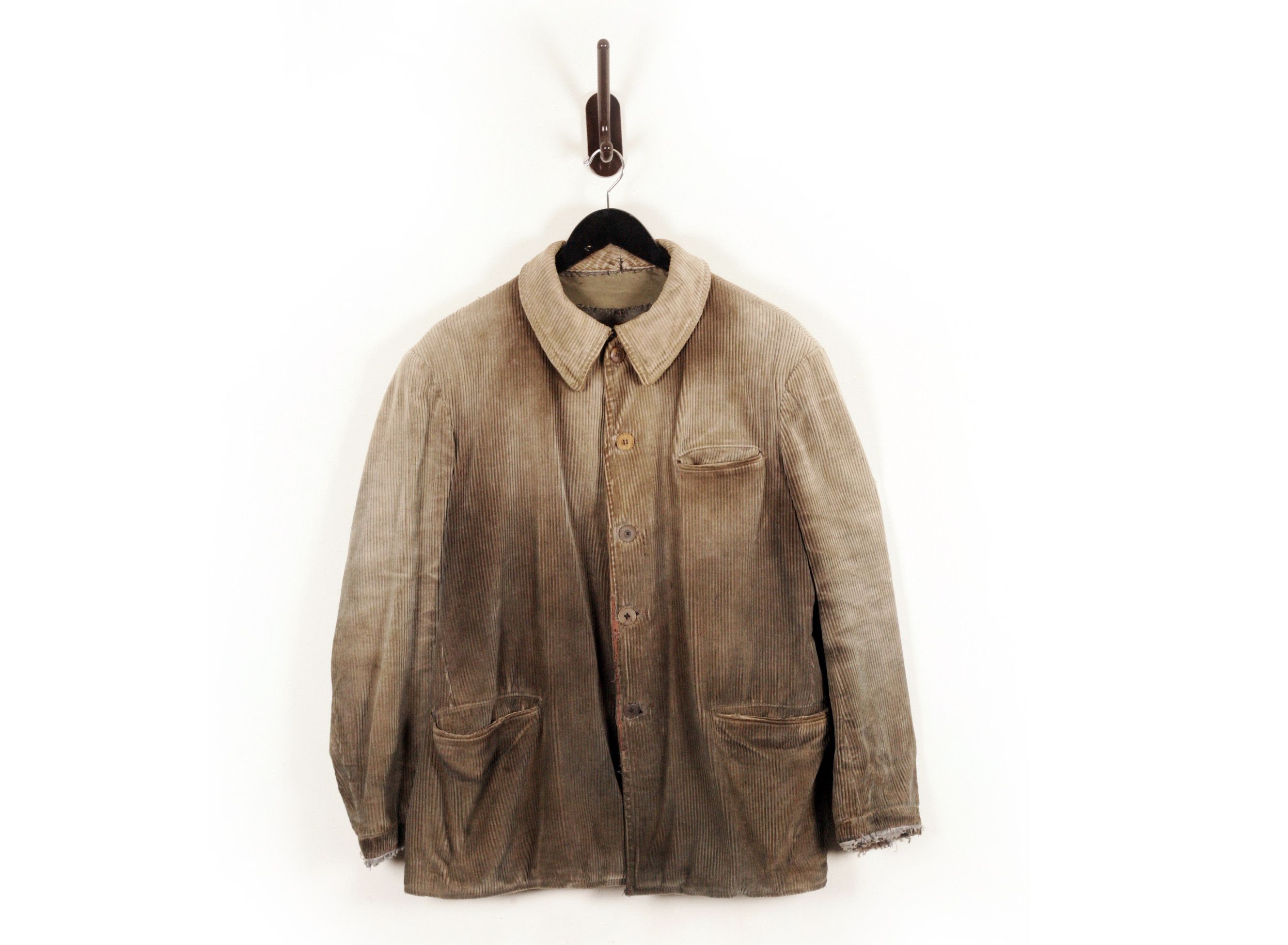 Vintage 1930s French Corduroy Shooting Jacket Size US XL / EU 56 / 4 - 2 Thumbnail