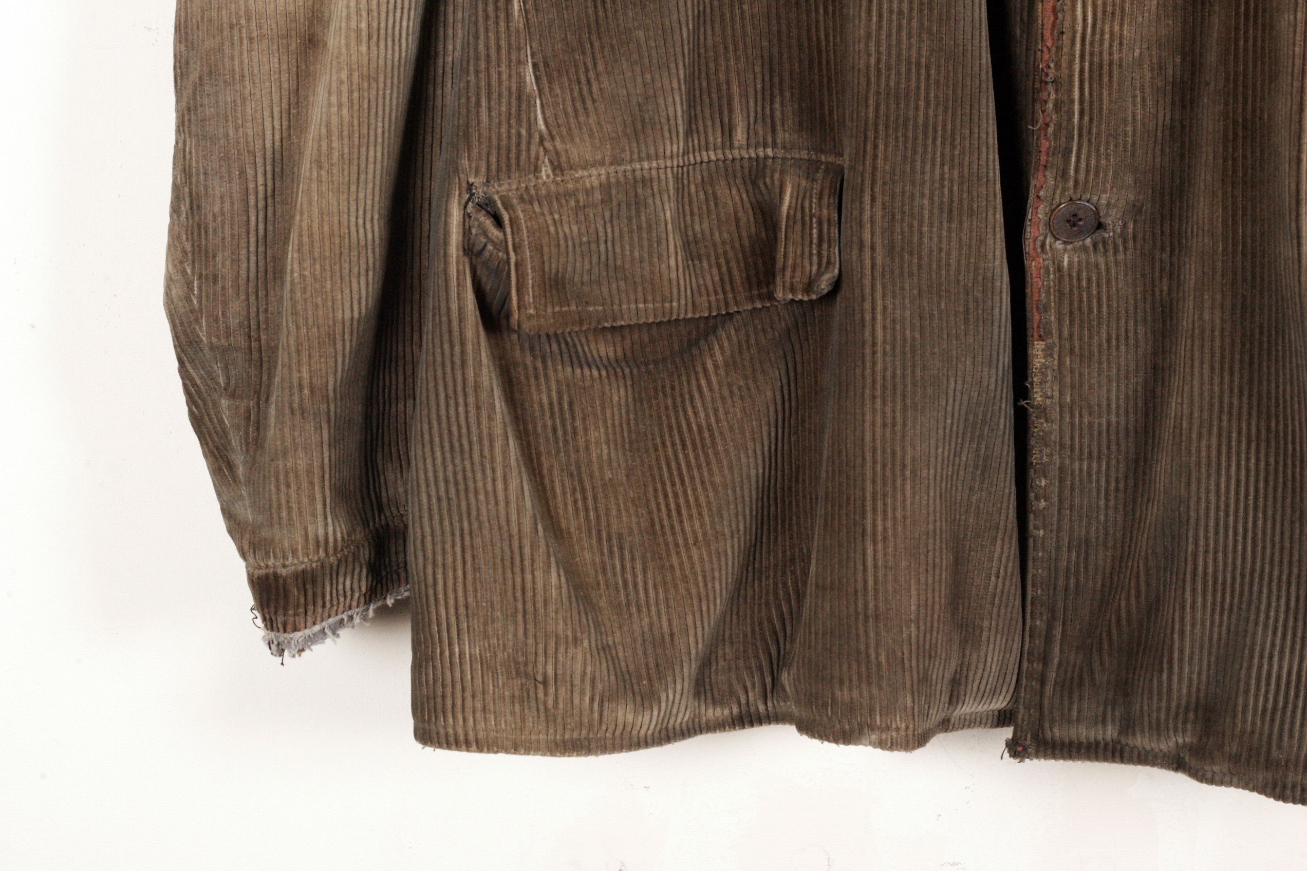 Vintage 1930s French Corduroy Shooting Jacket Size US XL / EU 56 / 4 - 3 Thumbnail