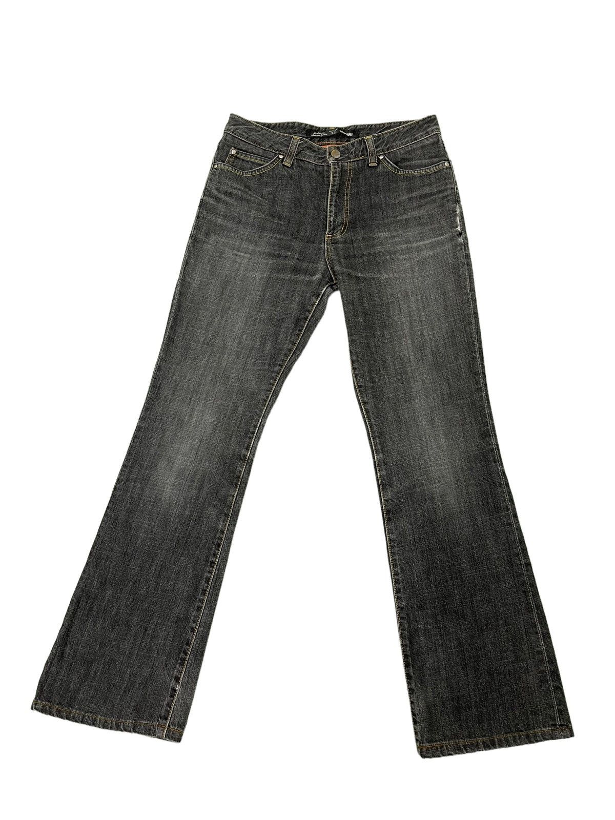 Japanese Brand Flare Jeans Wrangler Boot Cut Denim Clawmark 4🟦3 Size US 31 - 2 Thumbnail