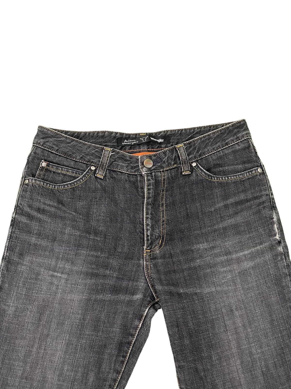 Japanese Brand Flare Jeans Wrangler Boot Cut Denim Clawmark 4🟦3 Size US 31 - 8 Thumbnail