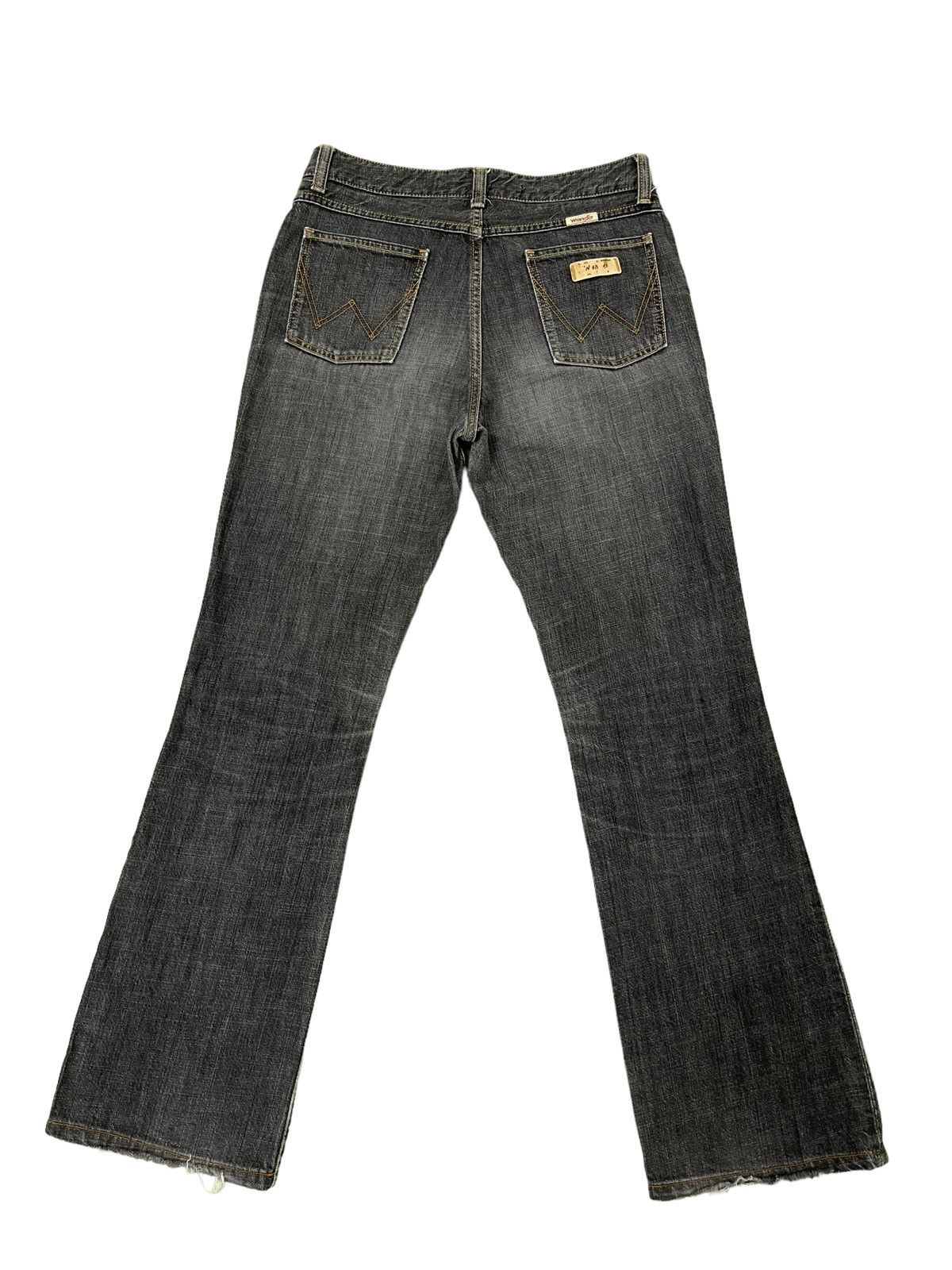 Japanese Brand Flare Jeans Wrangler Boot Cut Denim Clawmark 4🟦3 Size US 31 - 11 Thumbnail