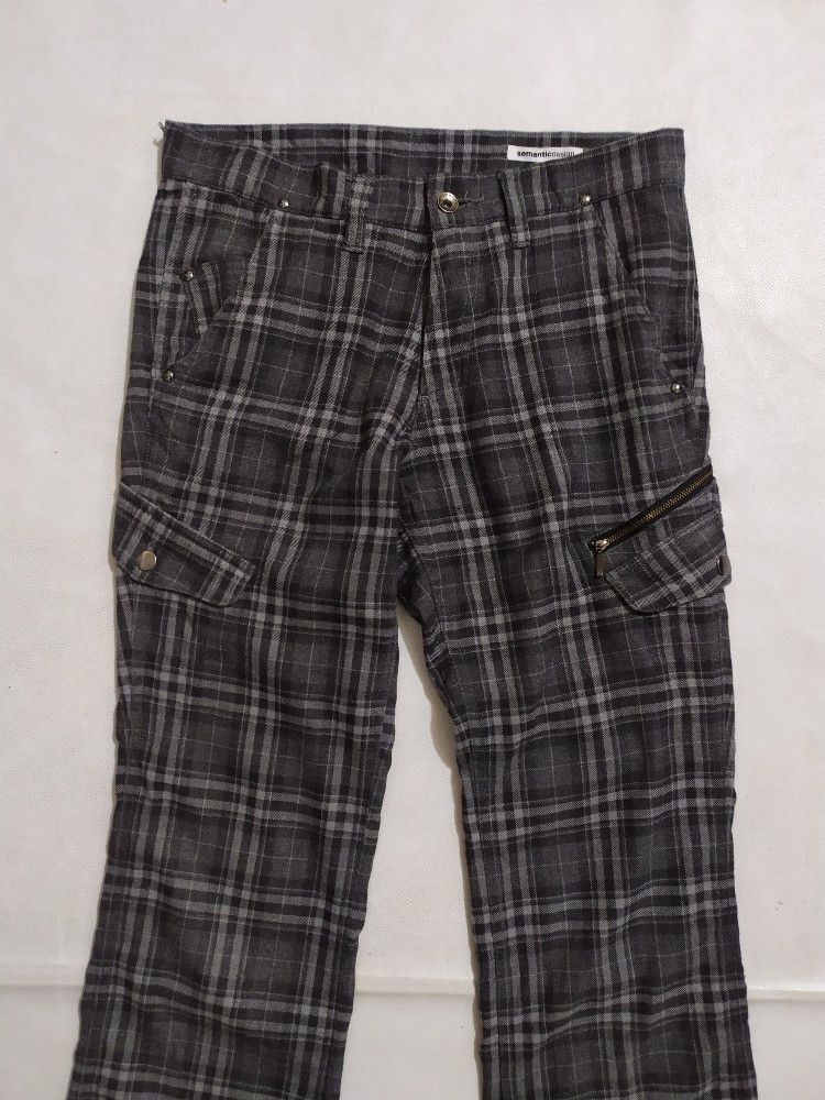 Japanese Brand × Seditionaries 🔥Semantic Design Checkered Cargo punk bondage Pants Size US 29 - 5 Thumbnail