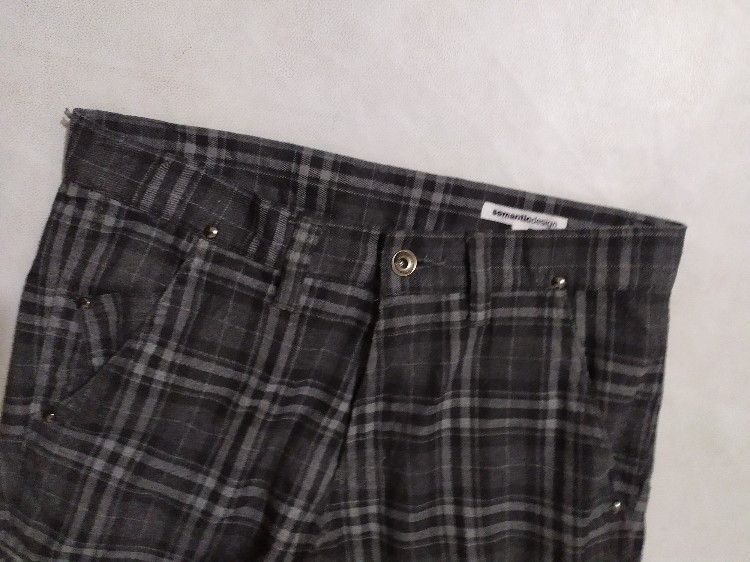 Japanese Brand × Seditionaries 🔥Semantic Design Checkered Cargo punk bondage Pants Size US 29 - 6 Thumbnail