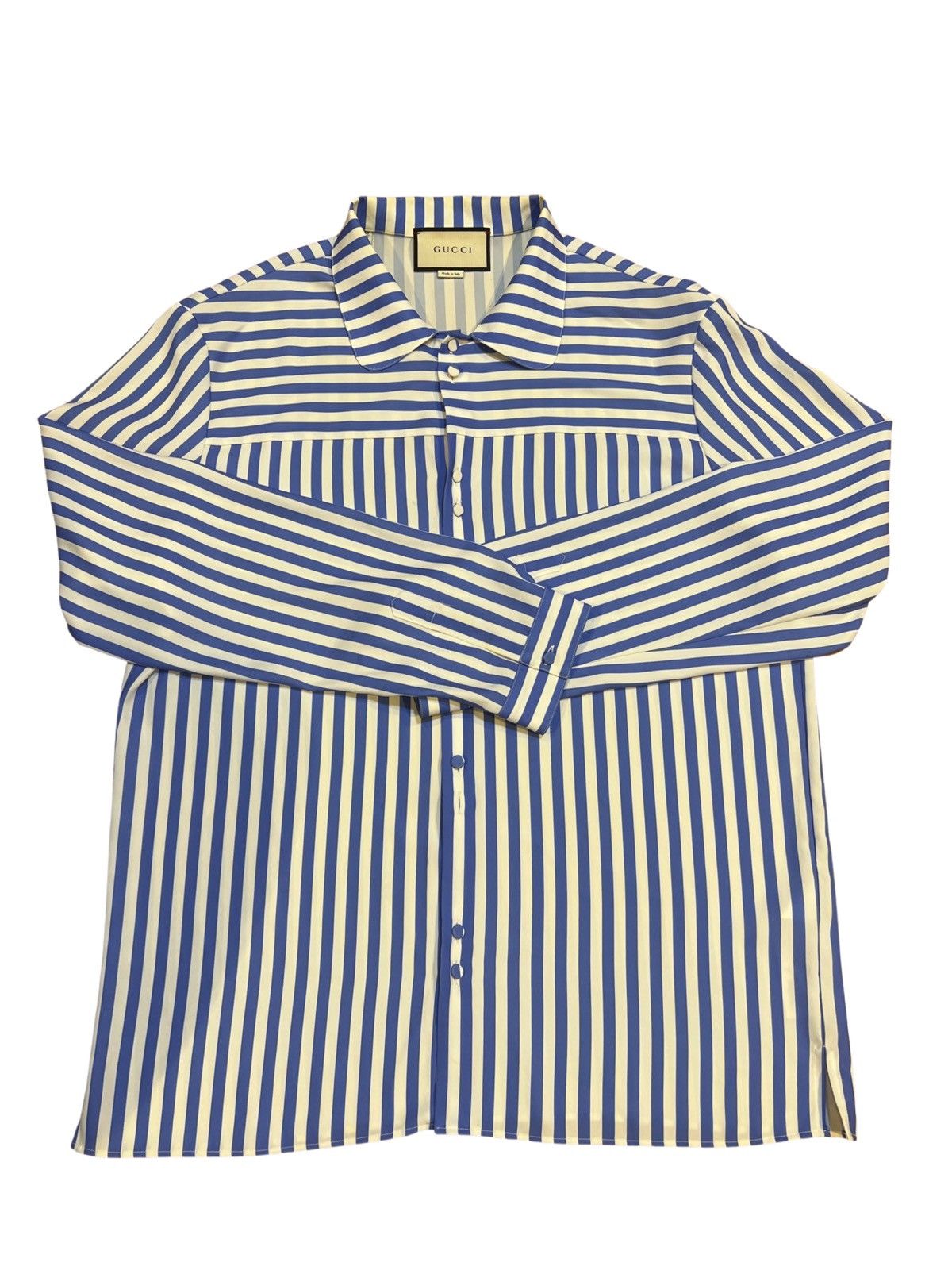 Gucci GUCCI STRIPED BLUE SHIRT | Grailed