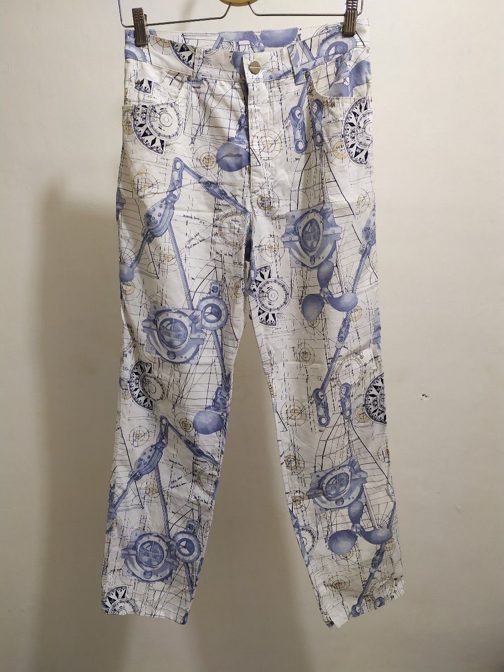 Designer × Vintage 🔥Vintage ESCADA By Margaretha Lev Fullprint Art Pants Size US 28 / EU 44 - 1 Thumbnail