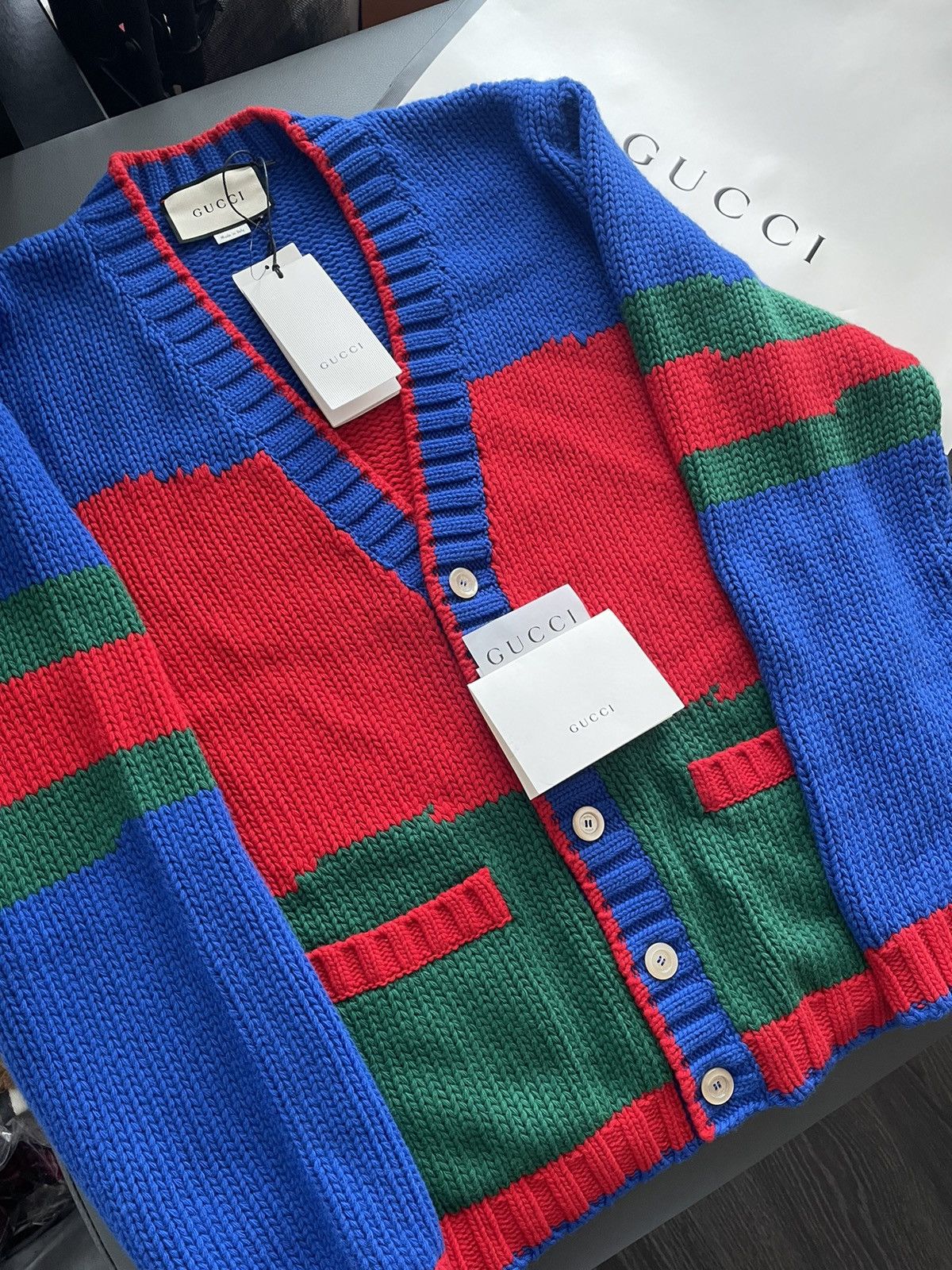 Gucci SuperRunway $2,500 Brand NEW LimitedEdition Cardigan Sweater Size US L / EU 52-54 / 3 - 14 Thumbnail