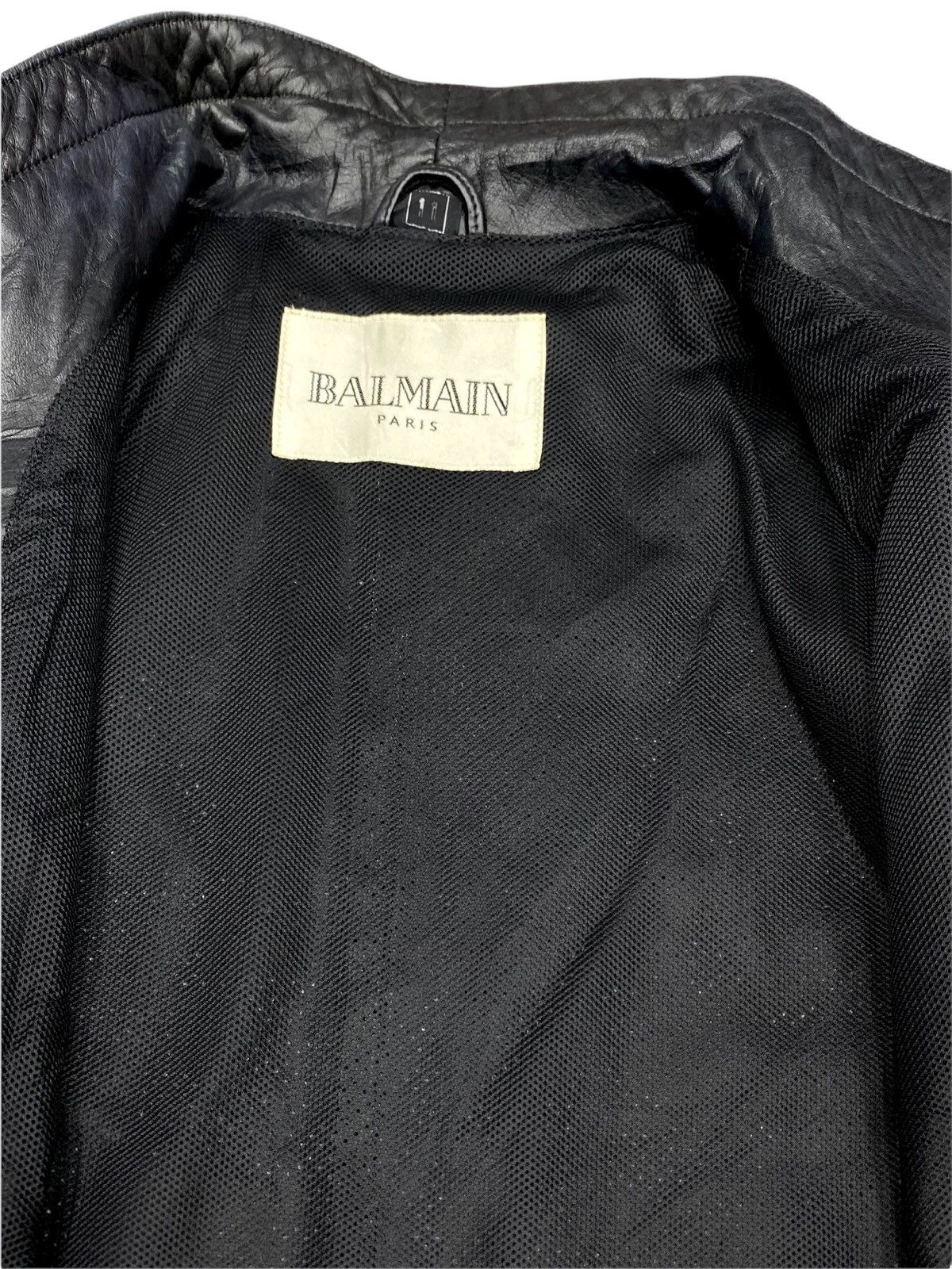 Balmain × Designer × Pierre Balmain 🔥NEED GONE🔥VINTAGE BALMAIN PARIS LEATHERS OVERCOAT JACKET Size M / US 6-8 / IT 42-44 - 16 Thumbnail