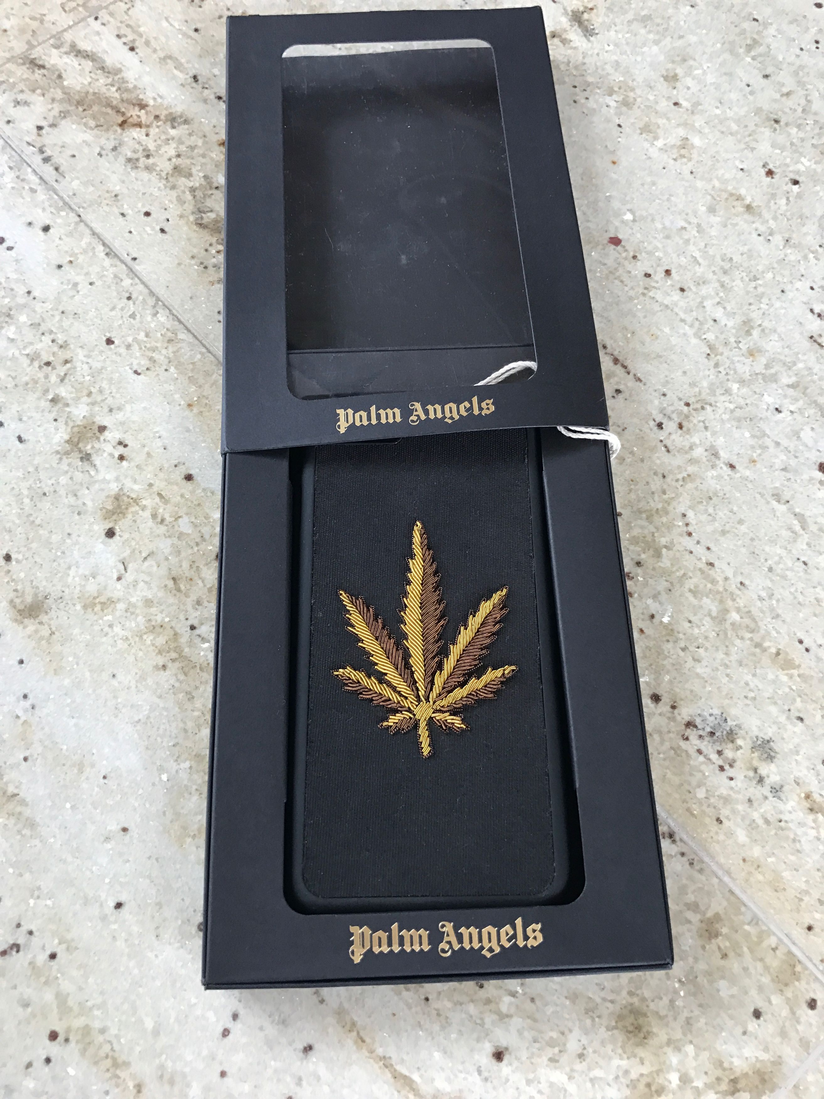 Palm Angels Embroidered Leaf iPhone Case Size ONE SIZE - 4 Thumbnail