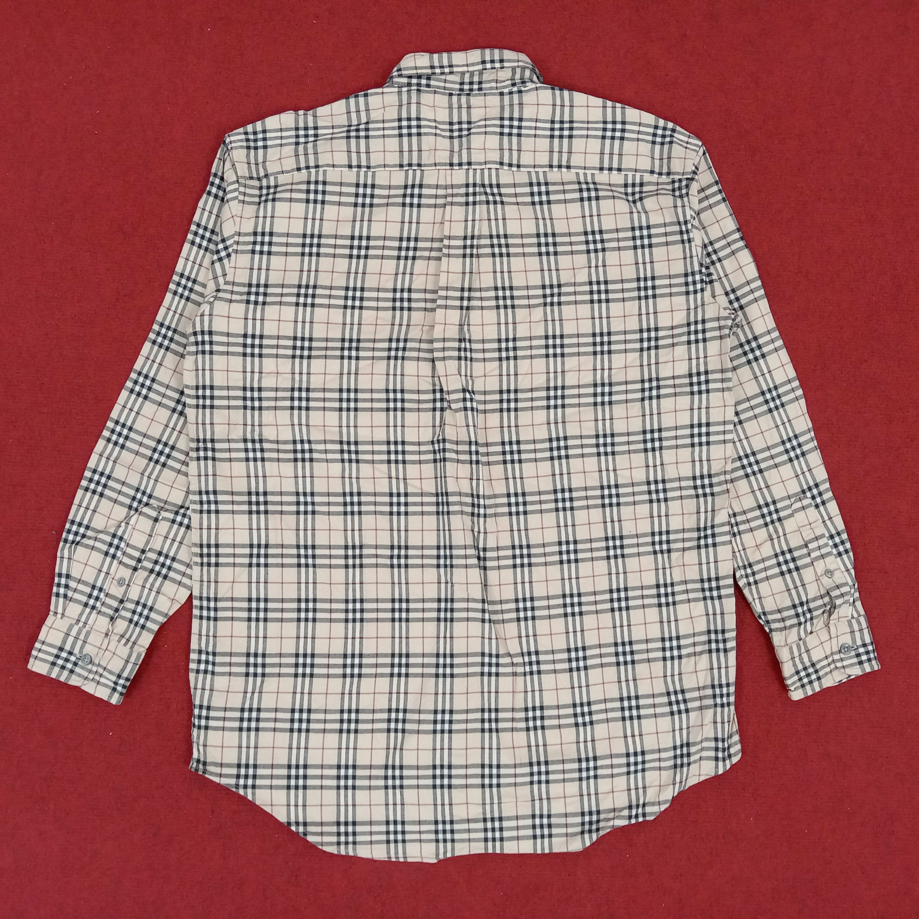 Burberry × Vintage Burberry London Nova Check Style Casual Formal Shirt Size US XL / EU 56 / 4 - 3 Thumbnail