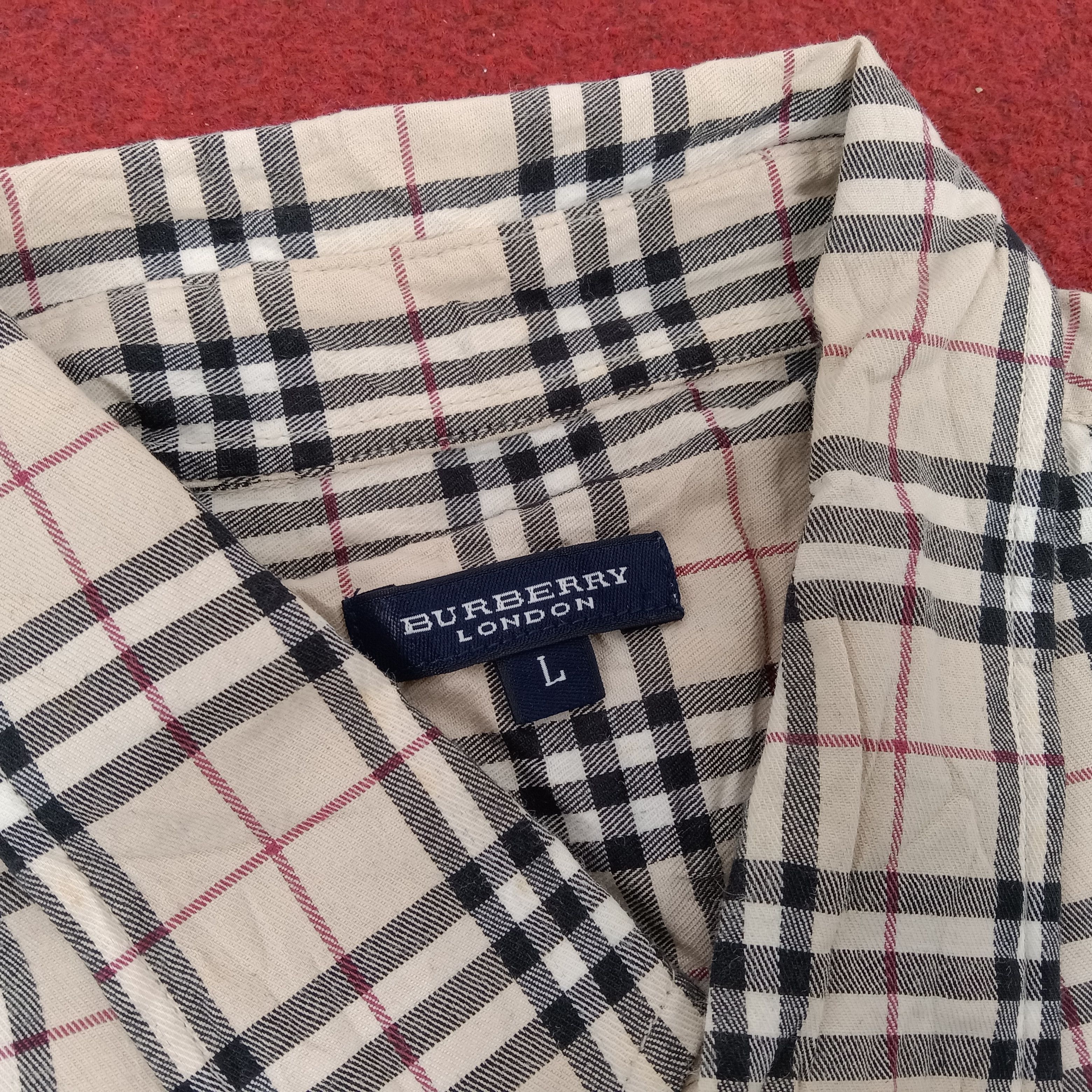 Burberry × Vintage Burberry London Nova Check Style Casual Formal Shirt Size US XL / EU 56 / 4 - 5 Thumbnail