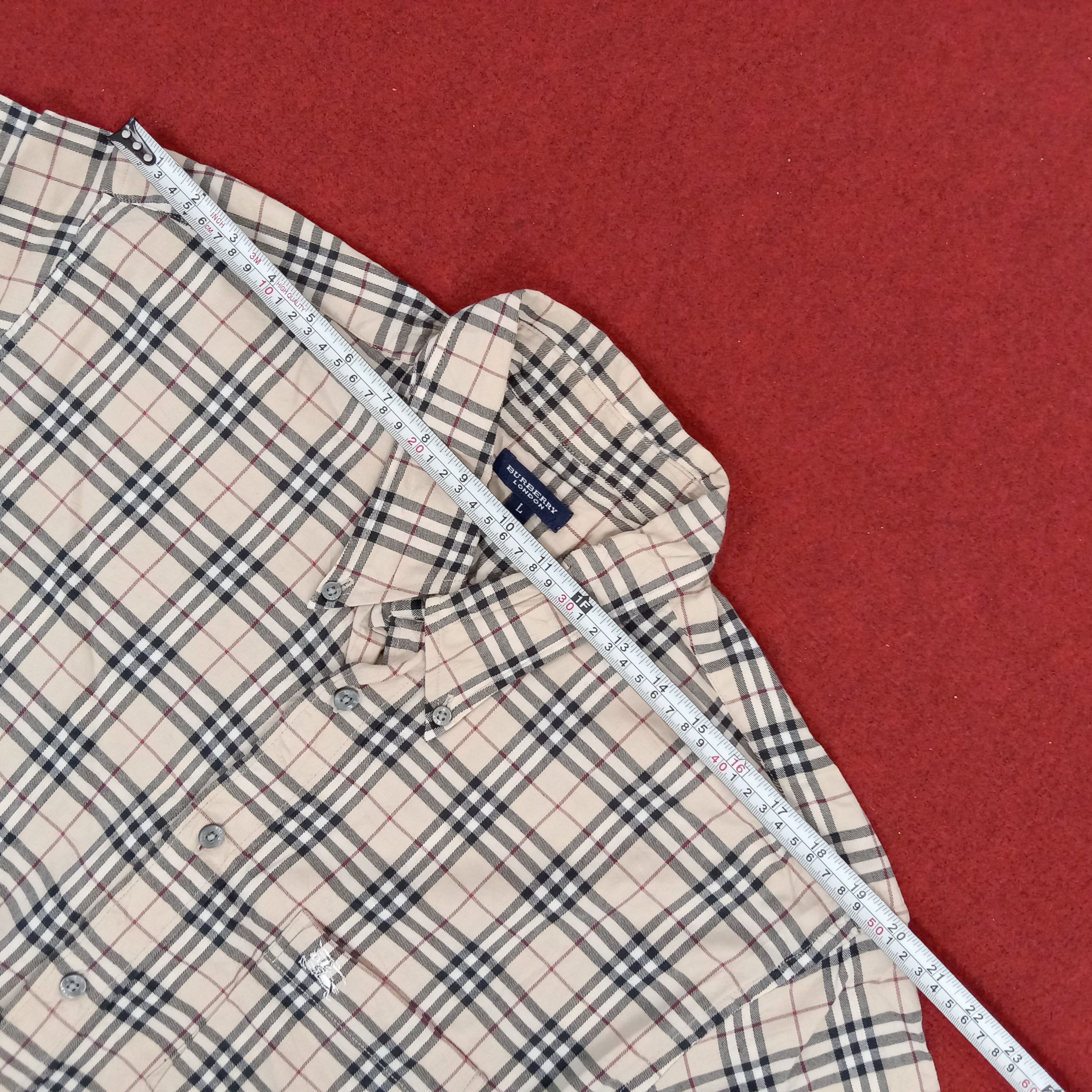 Burberry × Vintage Burberry London Nova Check Style Casual Formal Shirt Size US XL / EU 56 / 4 - 10 Thumbnail