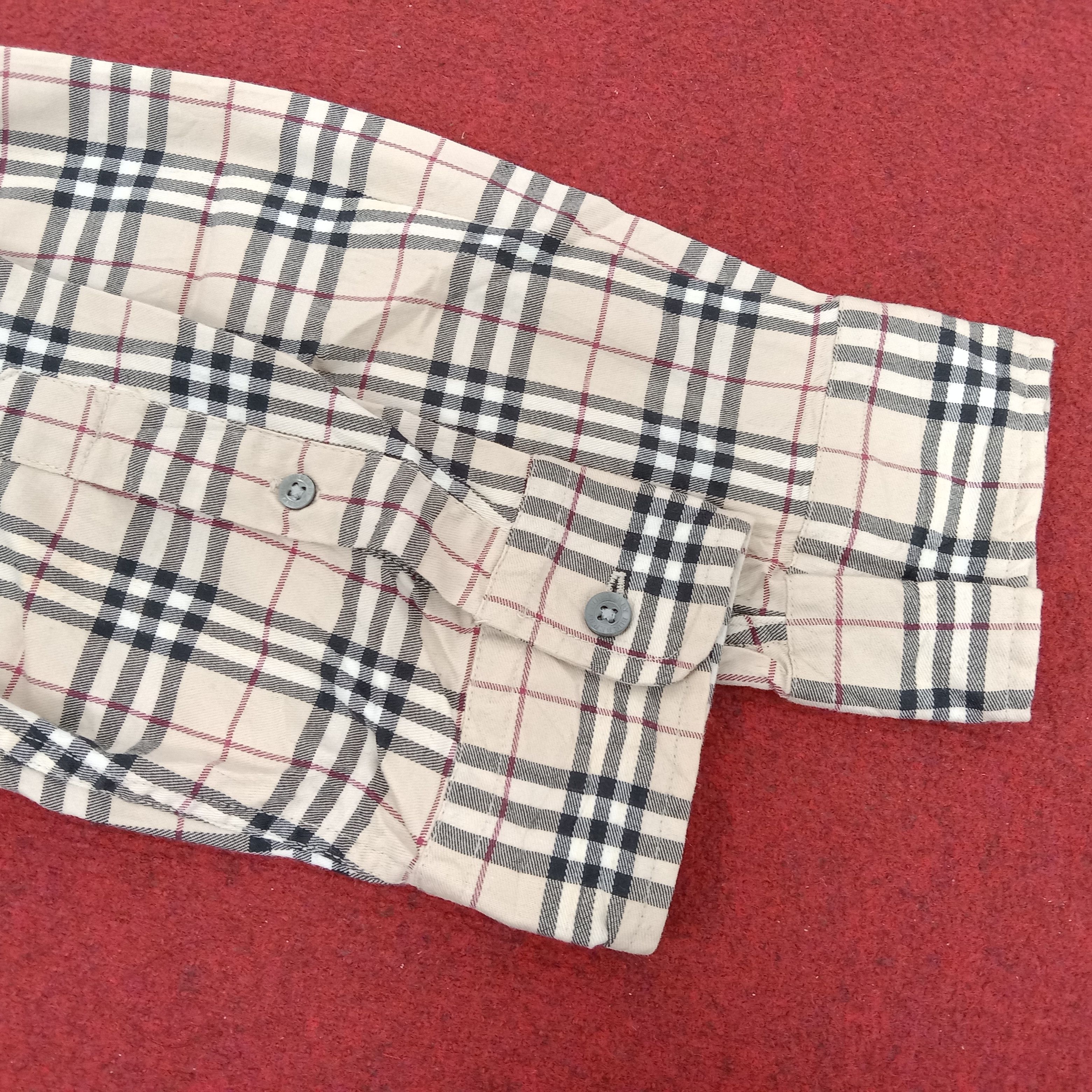Burberry × Vintage Burberry London Nova Check Style Casual Formal Shirt Size US XL / EU 56 / 4 - 6 Thumbnail