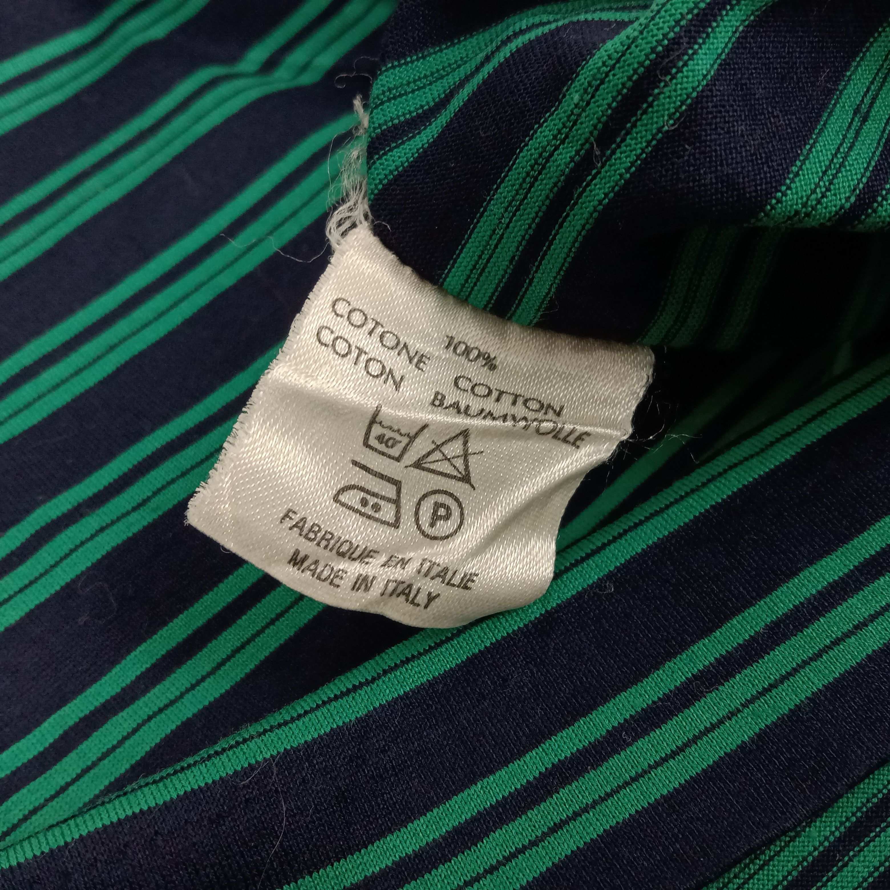 Givenchy × Vintage Givenchy Gentlemen Paris Pocket Stripes Design Collar Polos Size US L / EU 52-54 / 3 - 7 Thumbnail