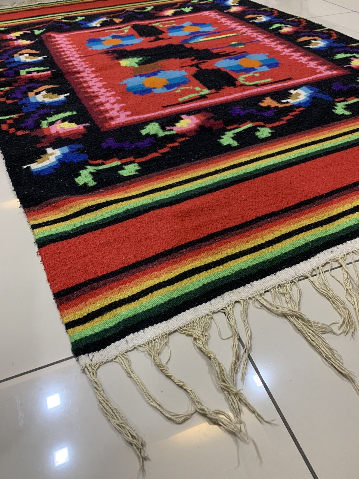 RRL Ralph Lauren VINTAGE NAVAJO CHIMAYO RALPH LAUREN RRL RUG Size ONE SIZE - 4 Thumbnail