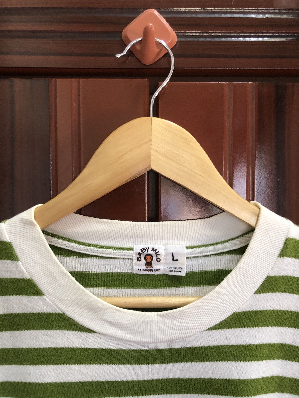 Bape 🔥OG CIRCA 2005 BABY MILO Stripe T-shirts Size US L / EU 52-54 / 3 - 5 Thumbnail