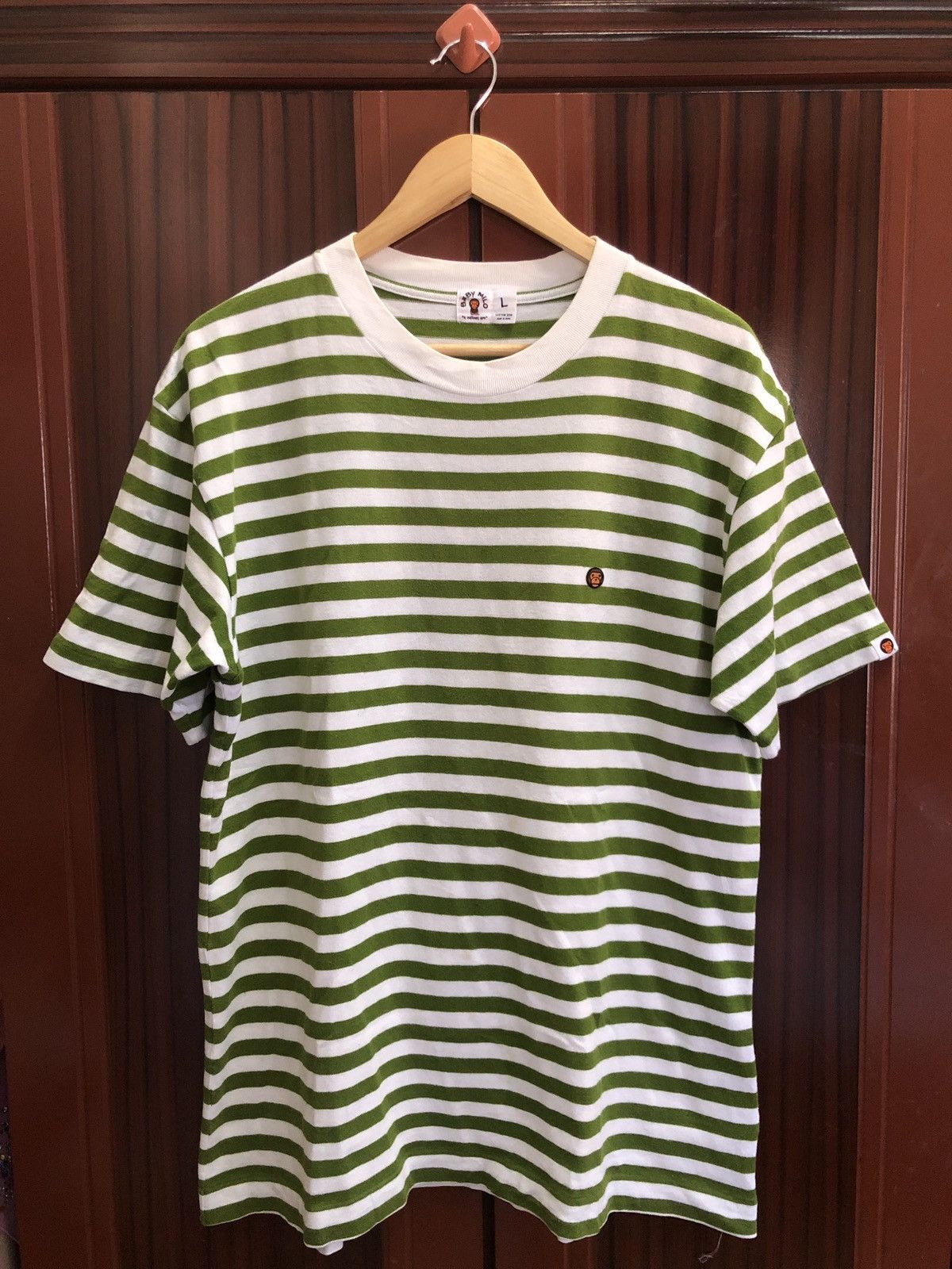 Bape 🔥OG CIRCA 2005 BABY MILO Stripe T-shirts Size US L / EU 52-54 / 3 - 1 Thumbnail