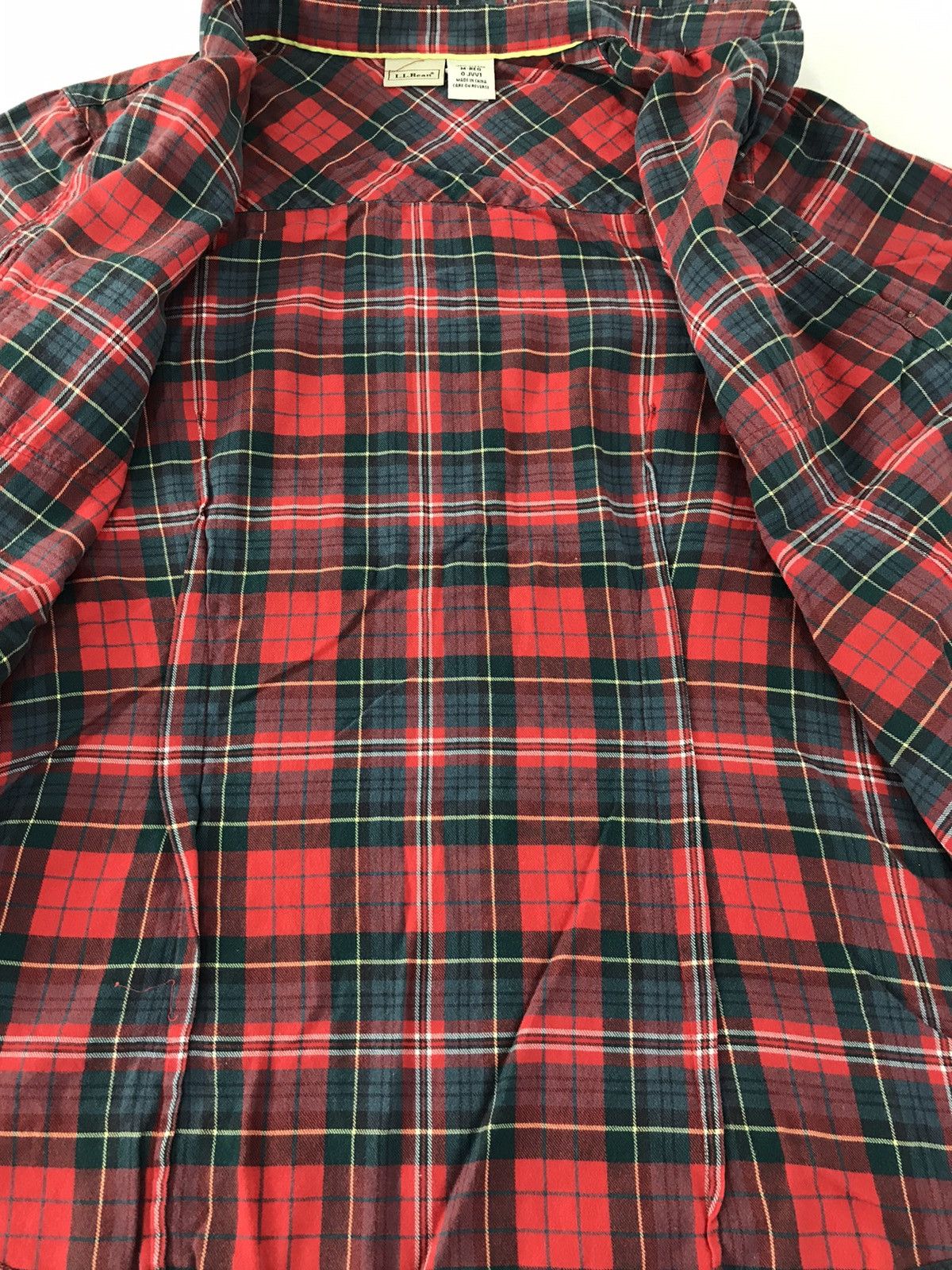 Flannel × L.L. Bean L.L Bean Shirt Double Pocket Plaid Checked K138j Size M / US 6-8 / IT 42-44 - 5 Thumbnail