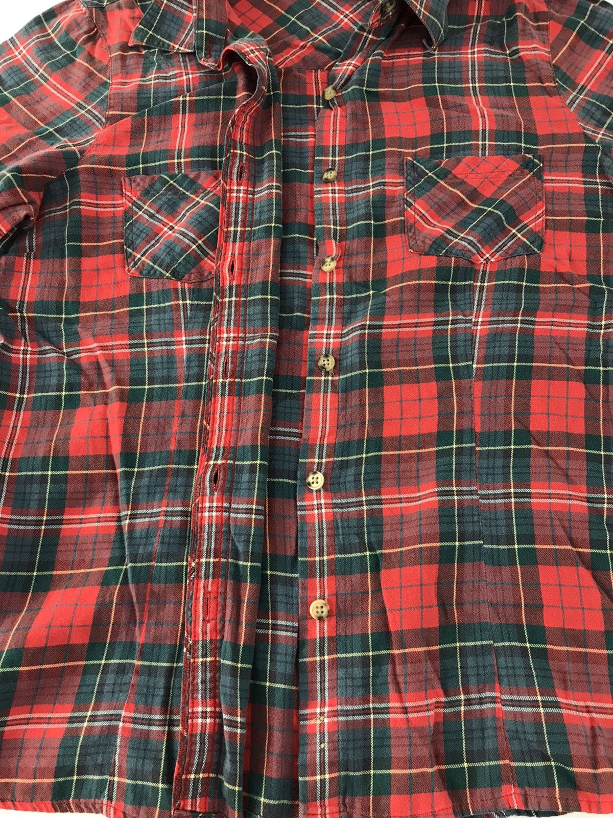 Flannel × L.L. Bean L.L Bean Shirt Double Pocket Plaid Checked K138j Size M / US 6-8 / IT 42-44 - 4 Thumbnail