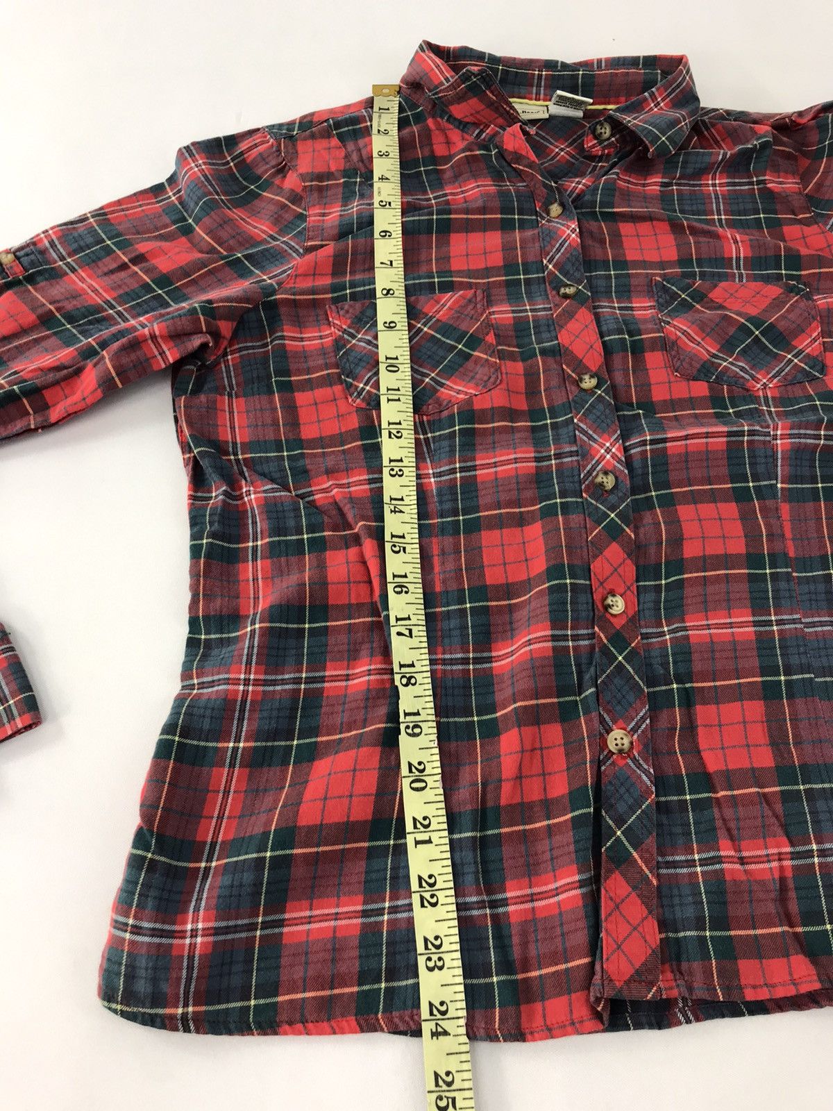 Flannel × L.L. Bean L.L Bean Shirt Double Pocket Plaid Checked K138j Size M / US 6-8 / IT 42-44 - 11 Thumbnail