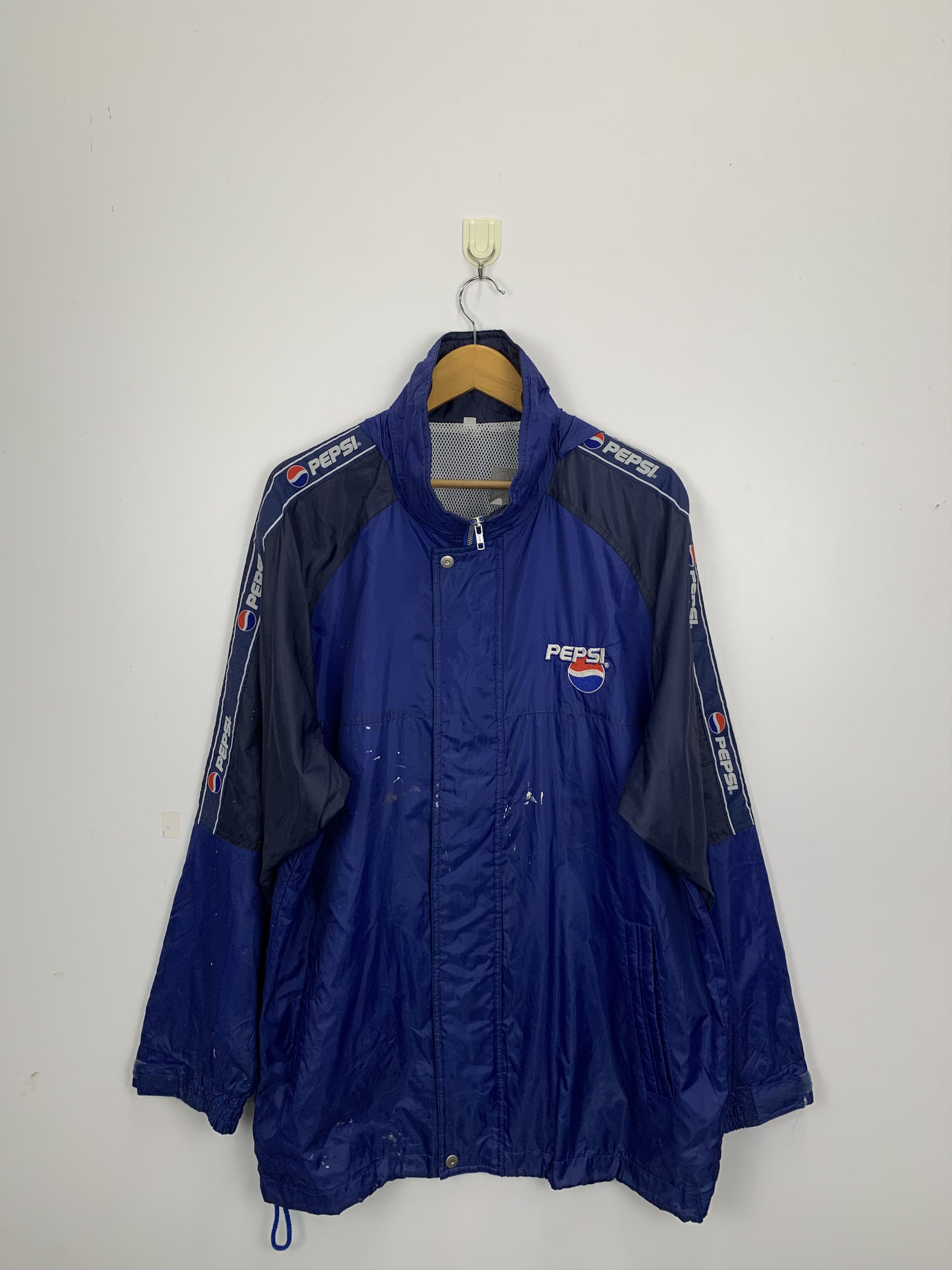 Vintage Vintage 90s Pepsi Cola Zipper Light Jacket Windbreaker | Grailed