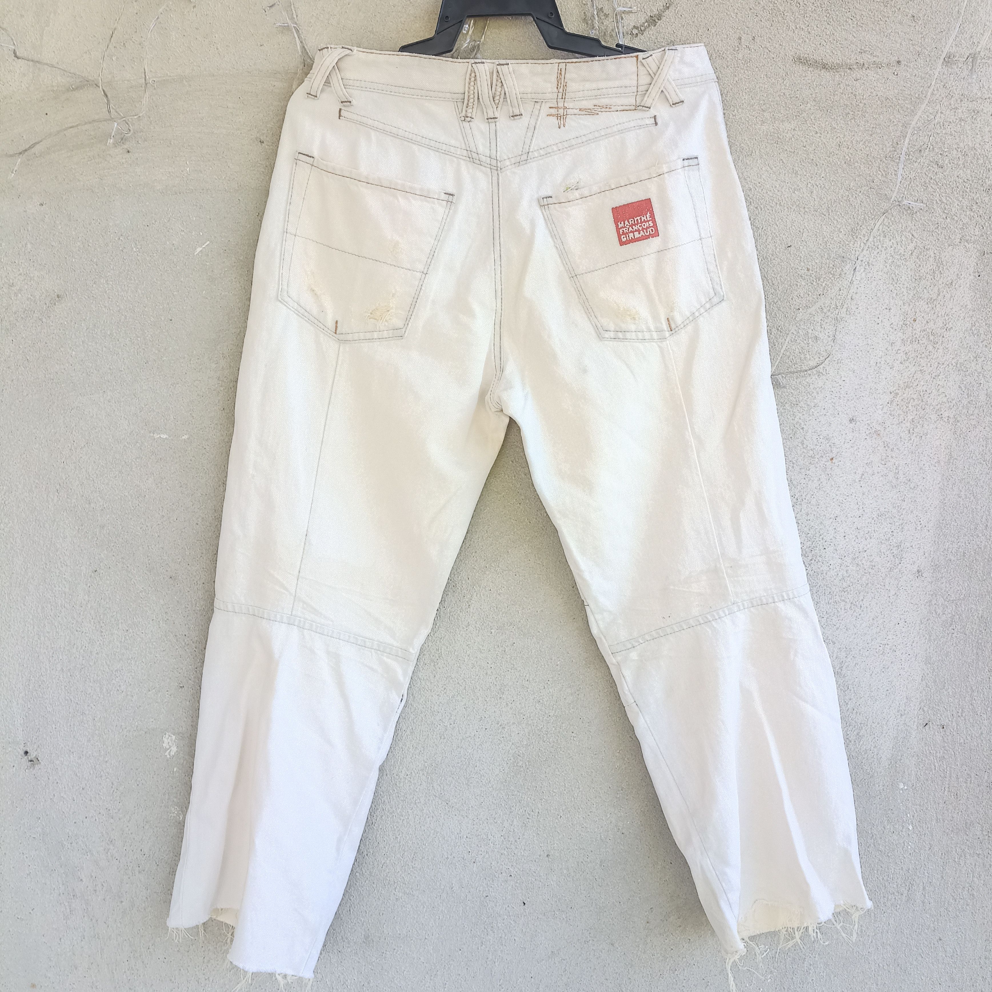 Marithe + Francois Girbaud Marithe Francois Girbaud Distressed Denim Pant Size US 32 / EU 48 - 11 Thumbnail
