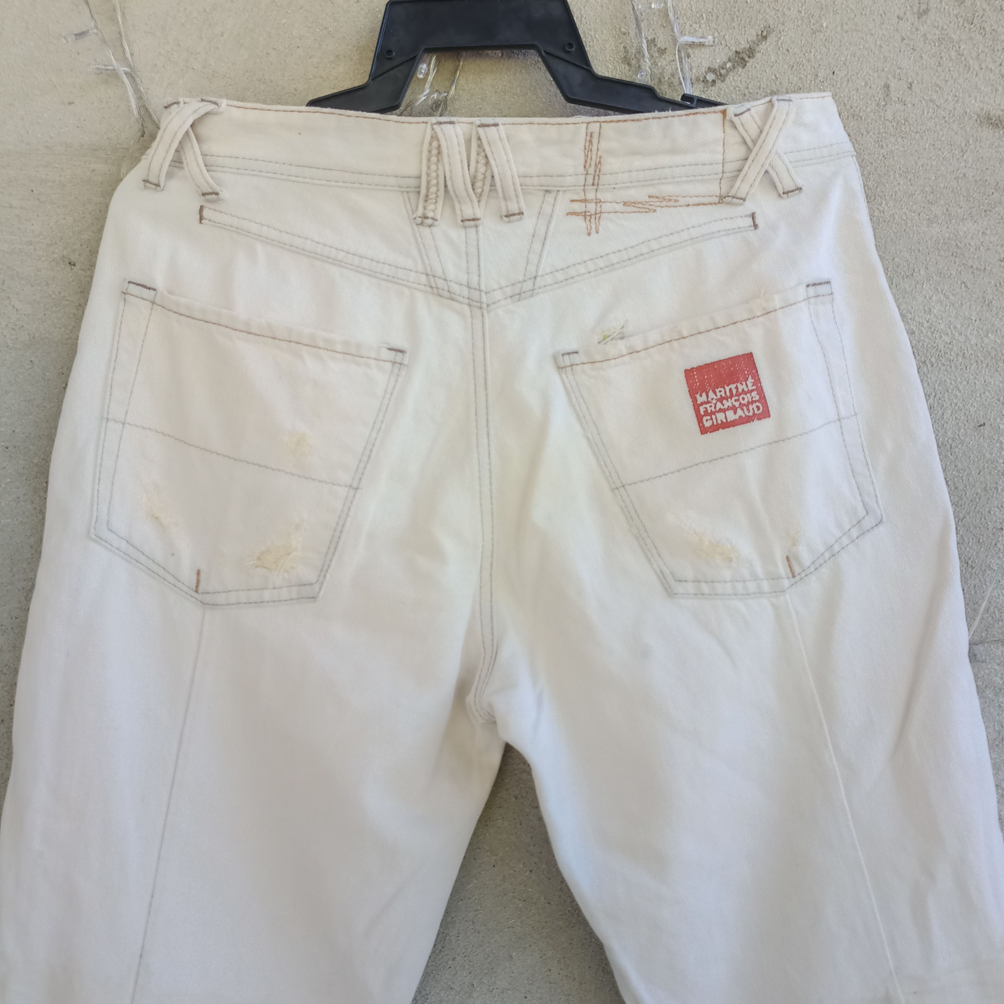 Marithe + Francois Girbaud Marithe Francois Girbaud Distressed Denim Pant Size US 32 / EU 48 - 12 Thumbnail