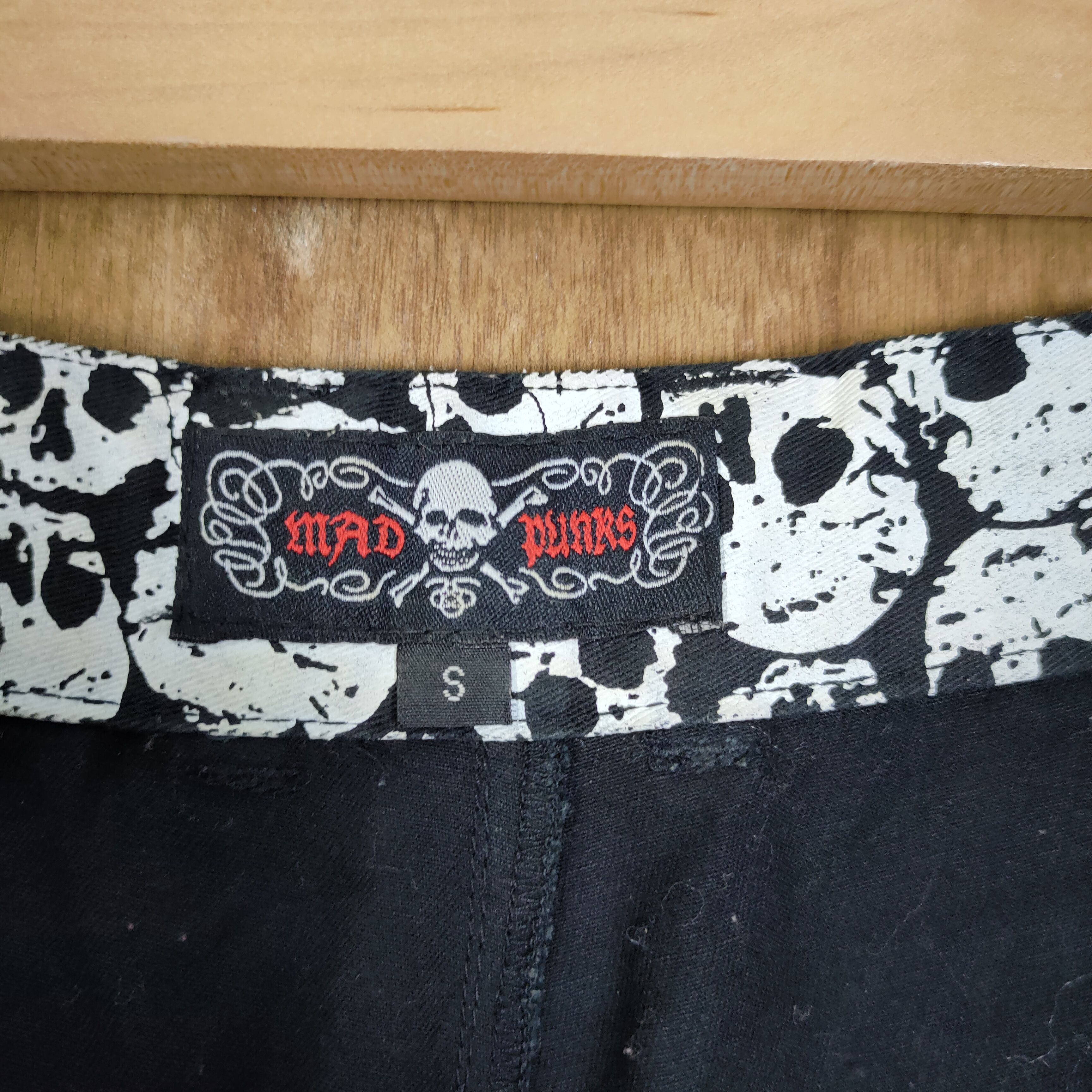 Japanese Brand MAD PUNK SKULL BONDAGE FLARE PANTS/ PARACHUTE PANTS Size US 28 / EU 44 - 13 Thumbnail