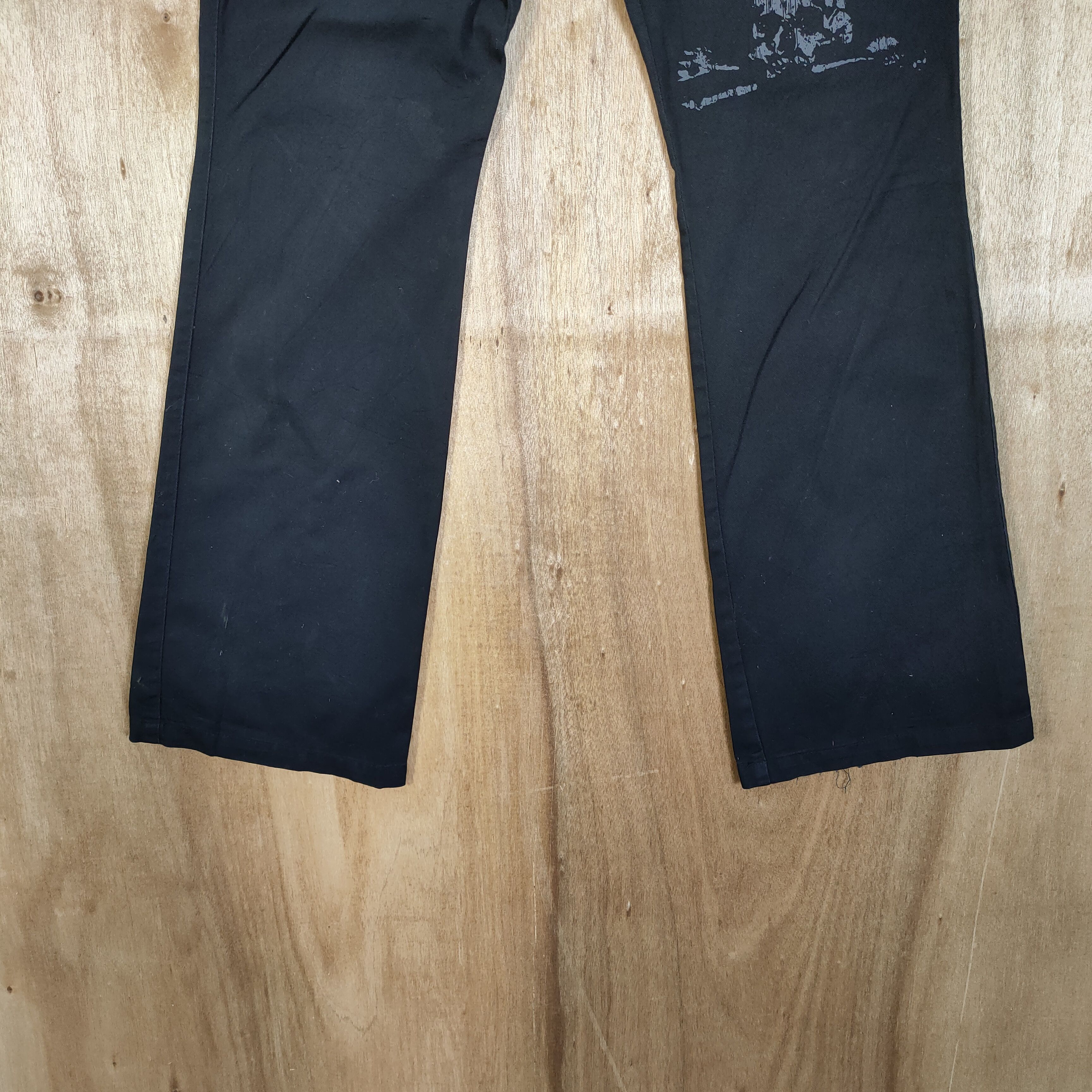Japanese Brand MAD PUNK SKULL BONDAGE FLARE PANTS/ PARACHUTE PANTS Size US 28 / EU 44 - 3 Thumbnail